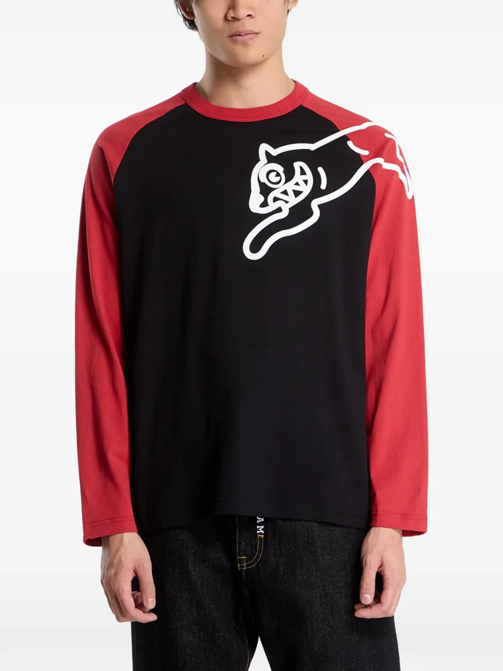 Billionaire Boys Club Ice Cream Running Dog raglan-sleeve T-shirt Zwart