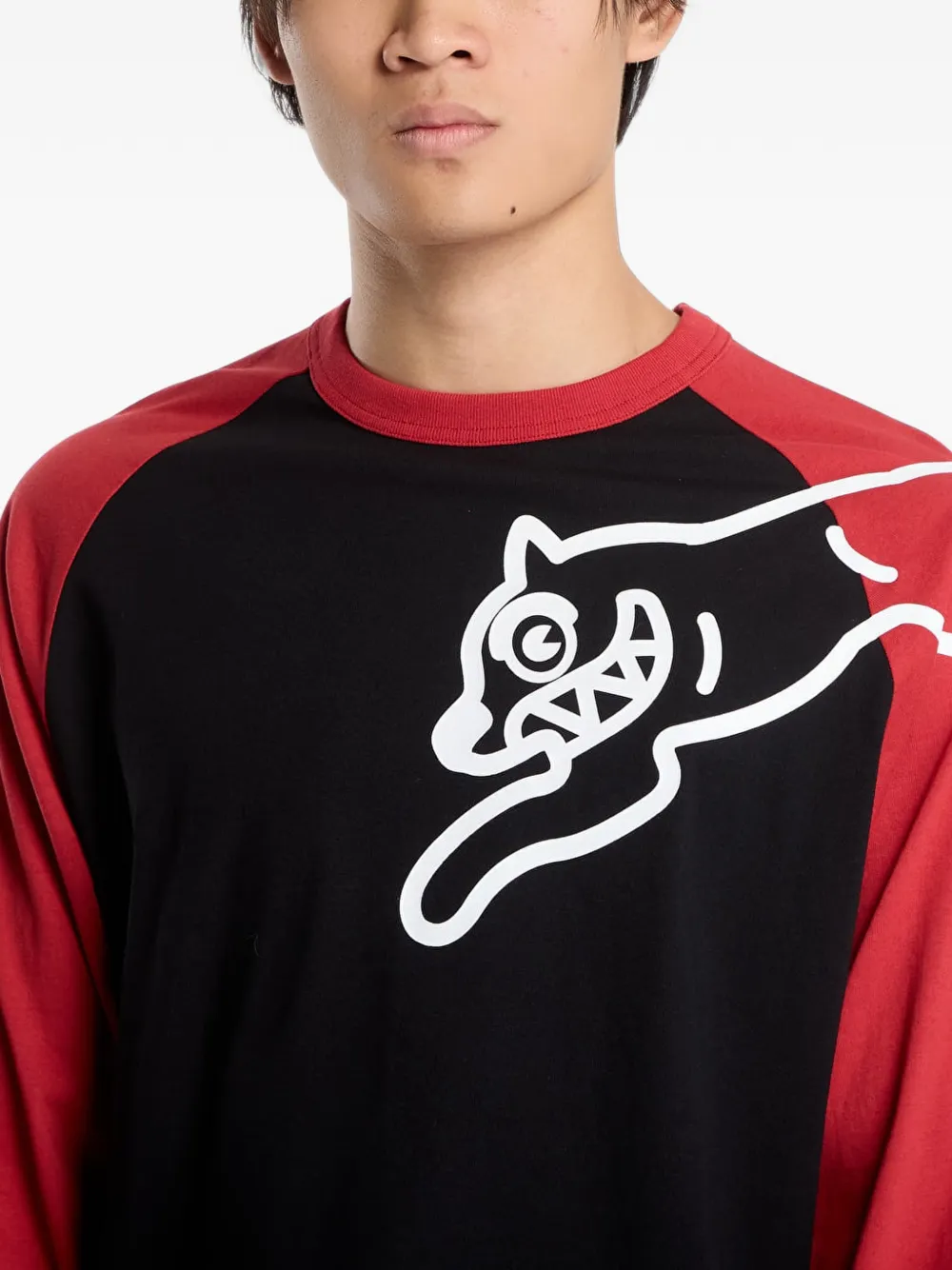 Billionaire Boys Club Ice Cream Running Dog raglan-sleeve T-shirt Zwart