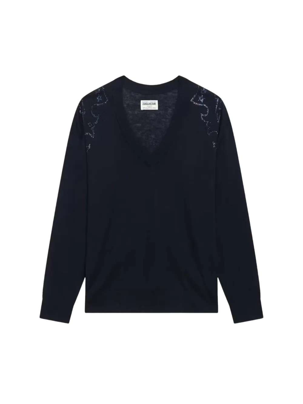 Zadig&Voltaire Swyny rhinestone-embellished sweater Zwart