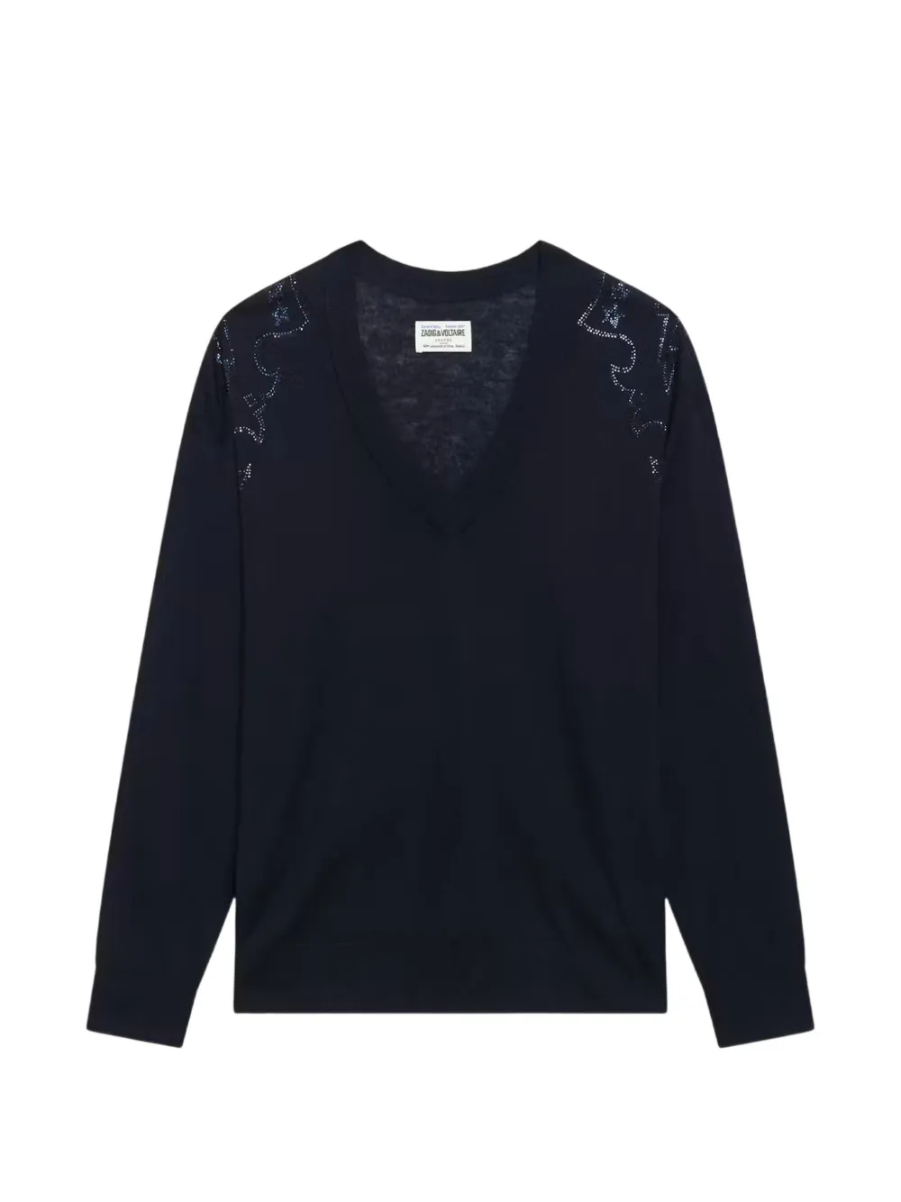 Zadig&Voltaire Swyny rhinestone-embellished sweater Zwart