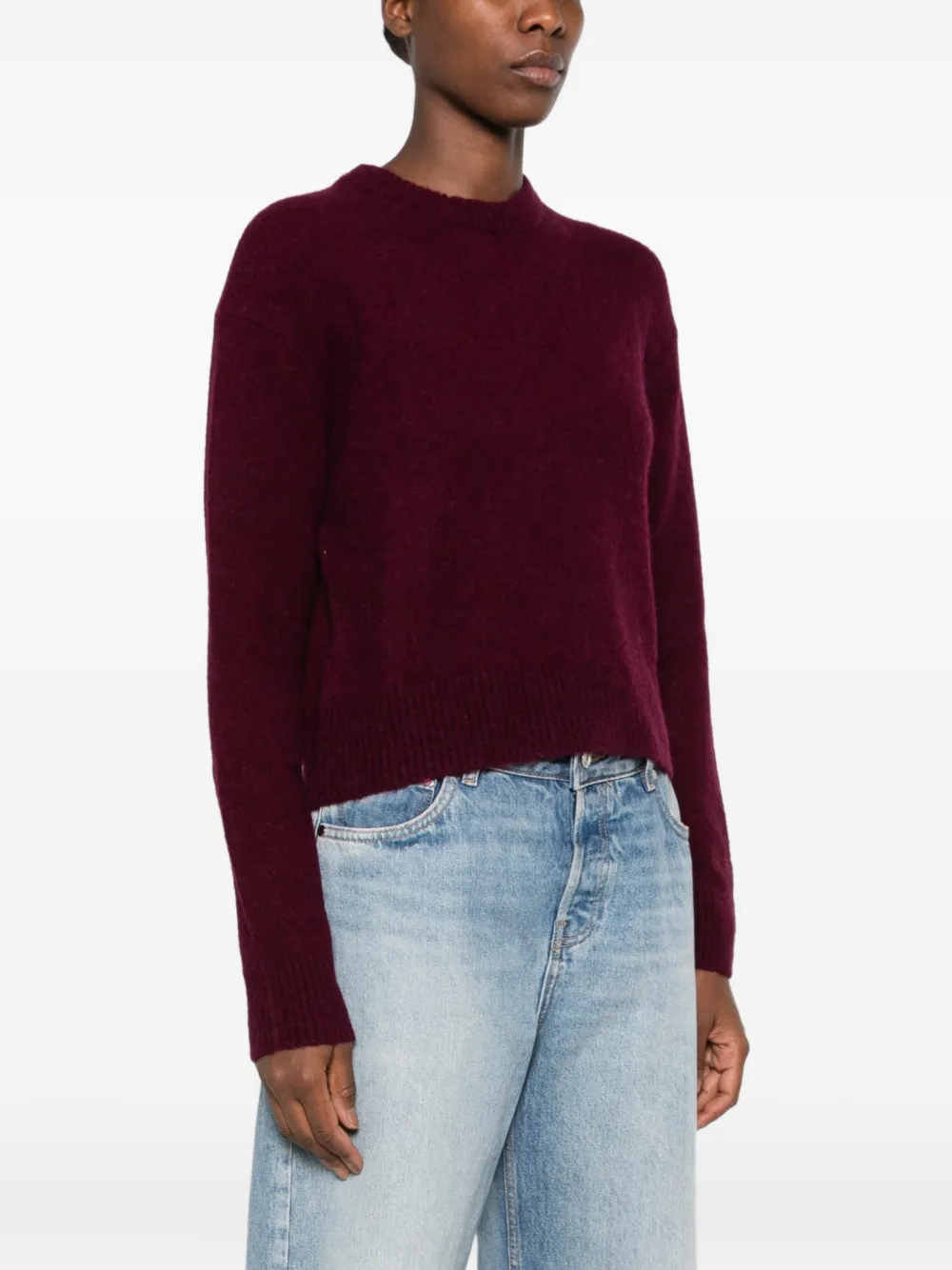 MC2 Saint Barth Lucille Soft ribbed-trim sweater Rood