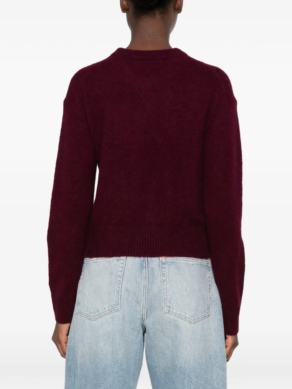 MC2 Saint Barth Lucille Soft ribbed-trim sweater Rood