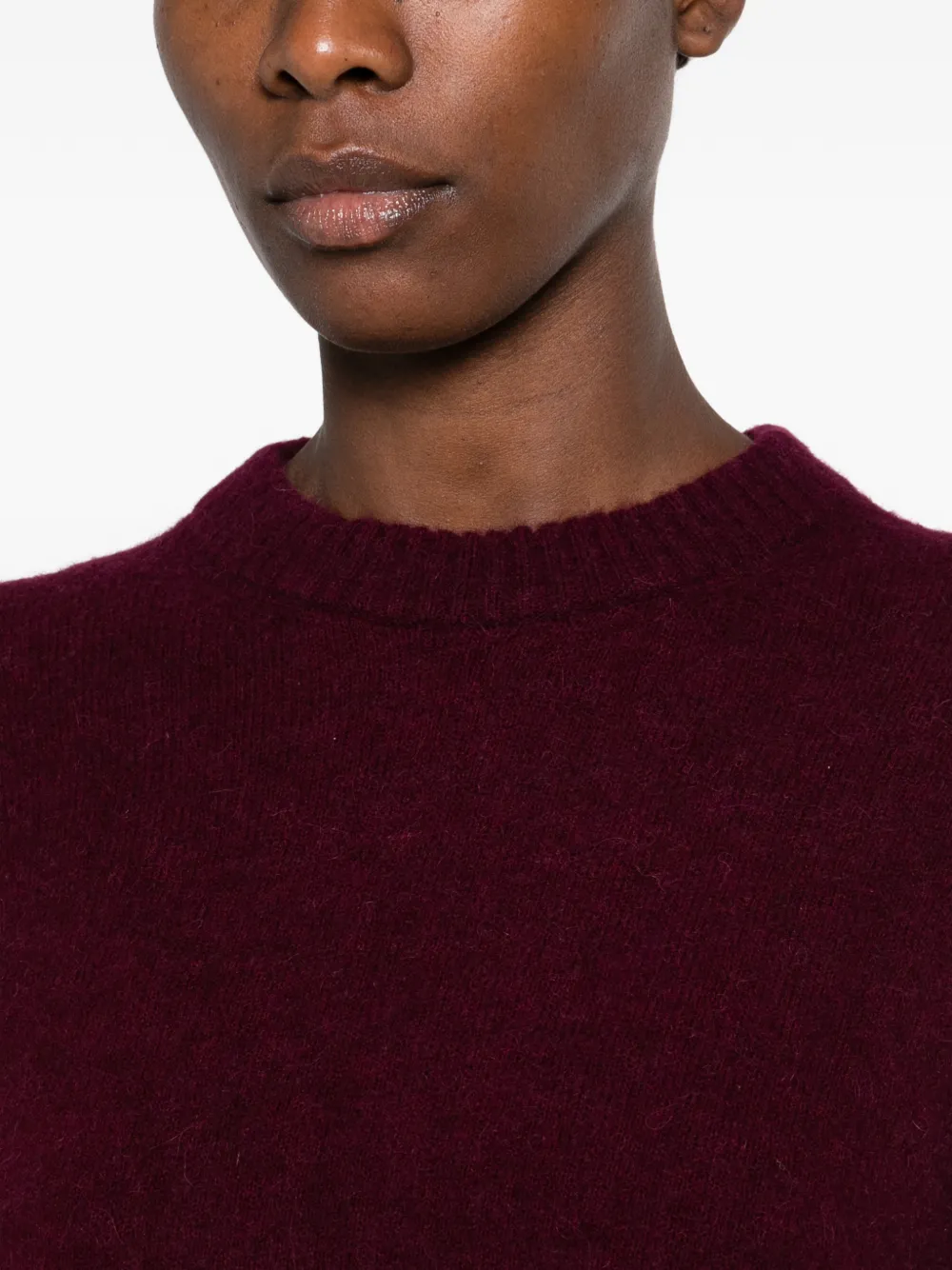 MC2 Saint Barth Lucille Soft ribbed-trim sweater Rood