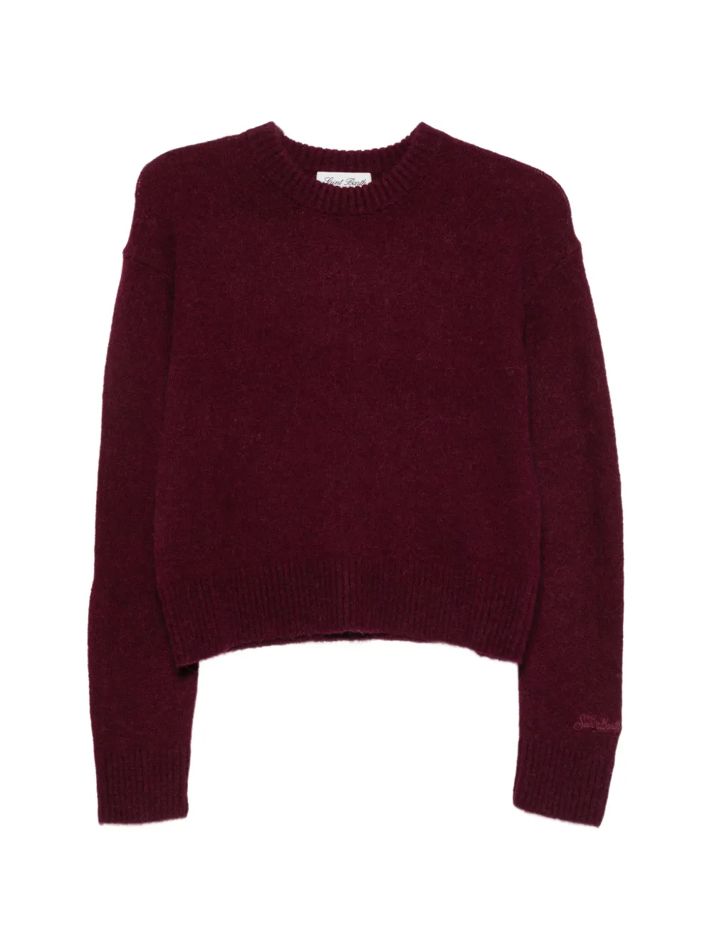 MC2 Saint Barth Lucille Soft ribbed-trim sweater Rood