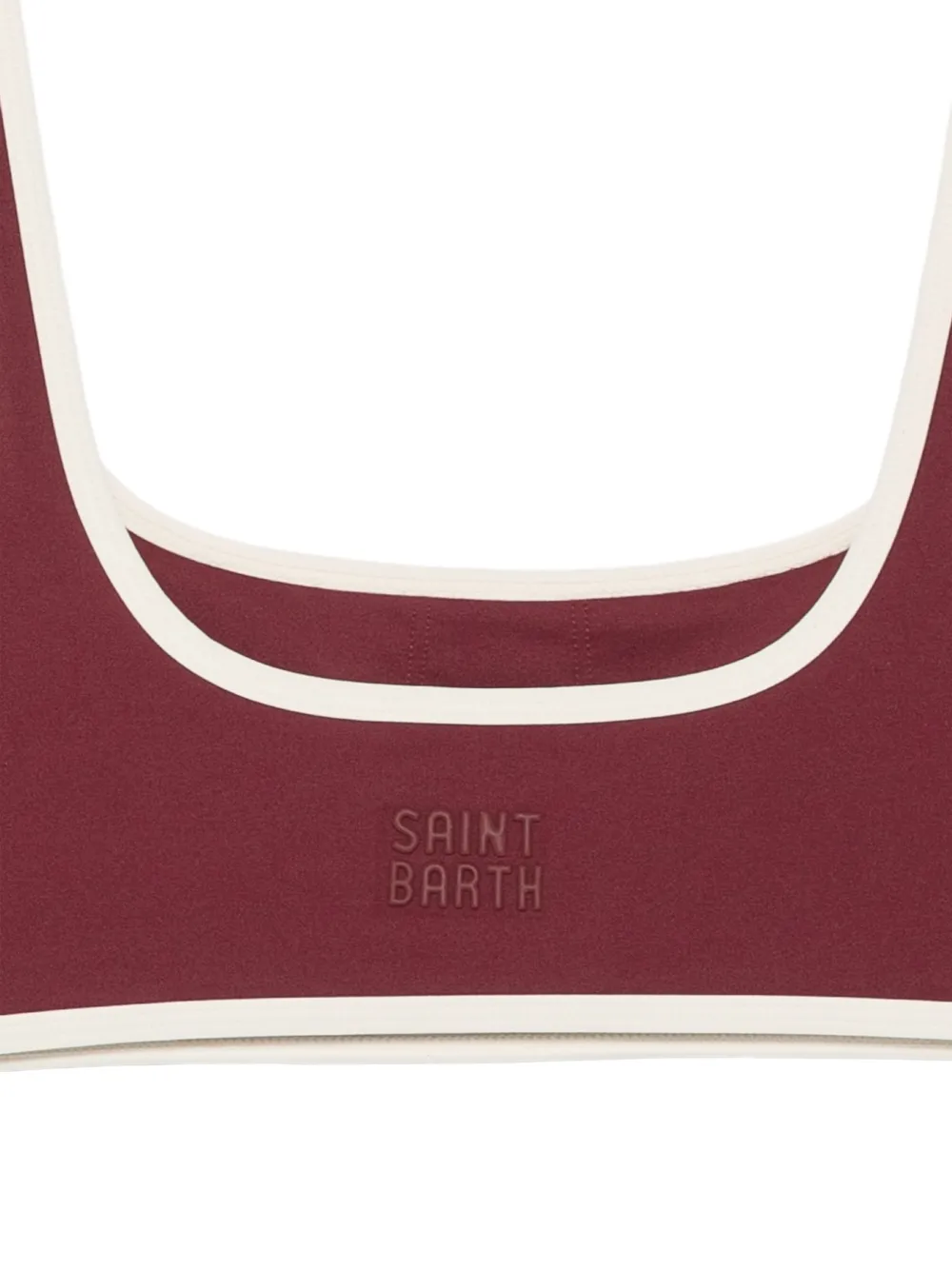 MC2 Saint Barth Kassie sport-bh met geborduurd logo en contrasterende afwerking Rood