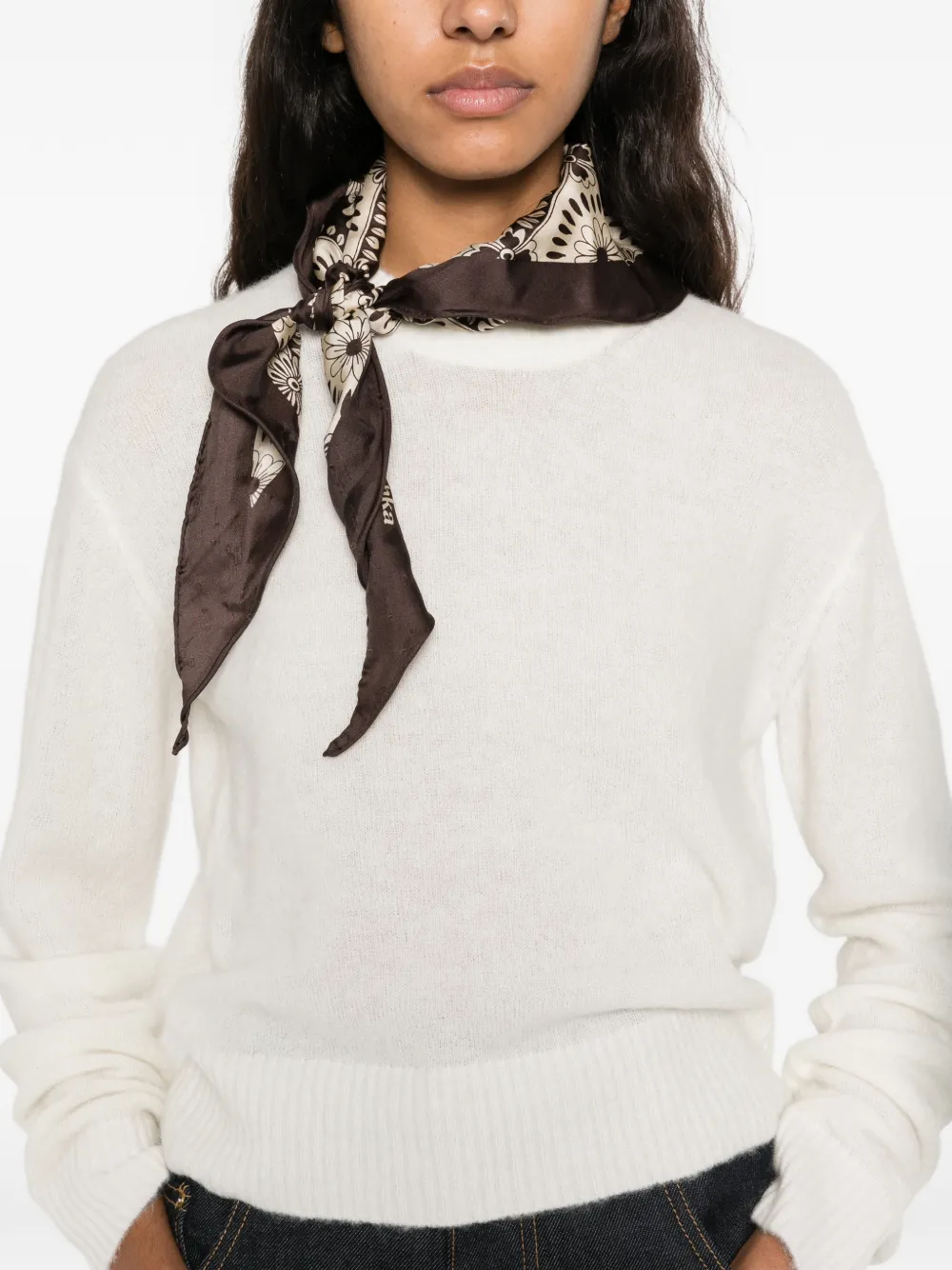 MC2 Saint Barth Lucille crew-neck sweater Beige