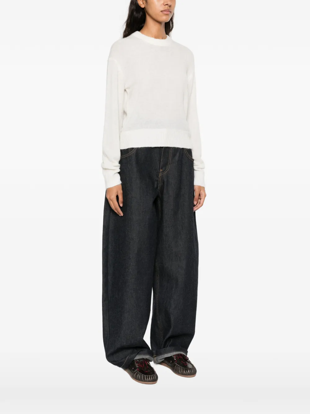 MC2 Saint Barth Lucille crew-neck sweater Beige