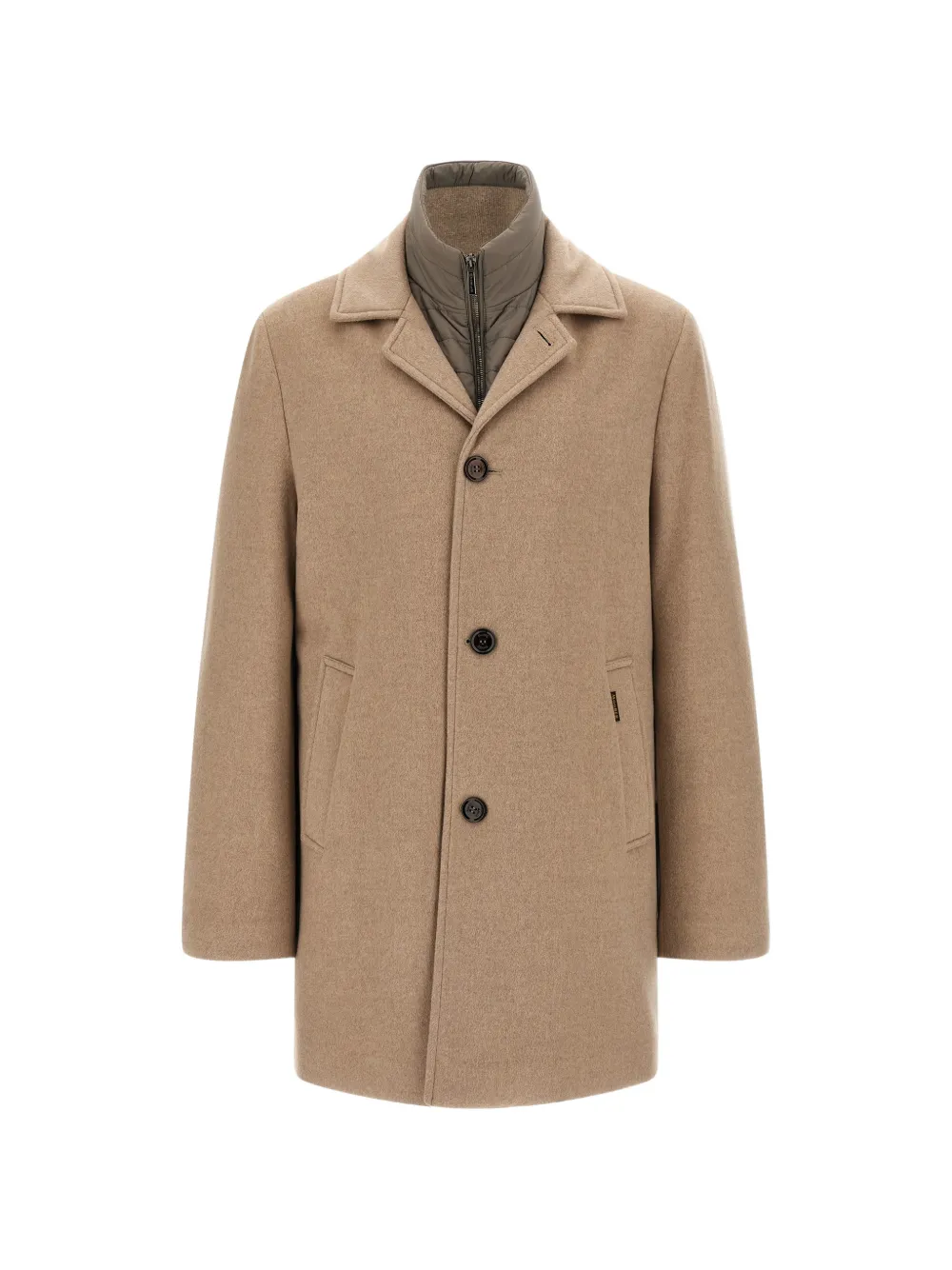 Moorer Monferrato single-breasted coat Beige