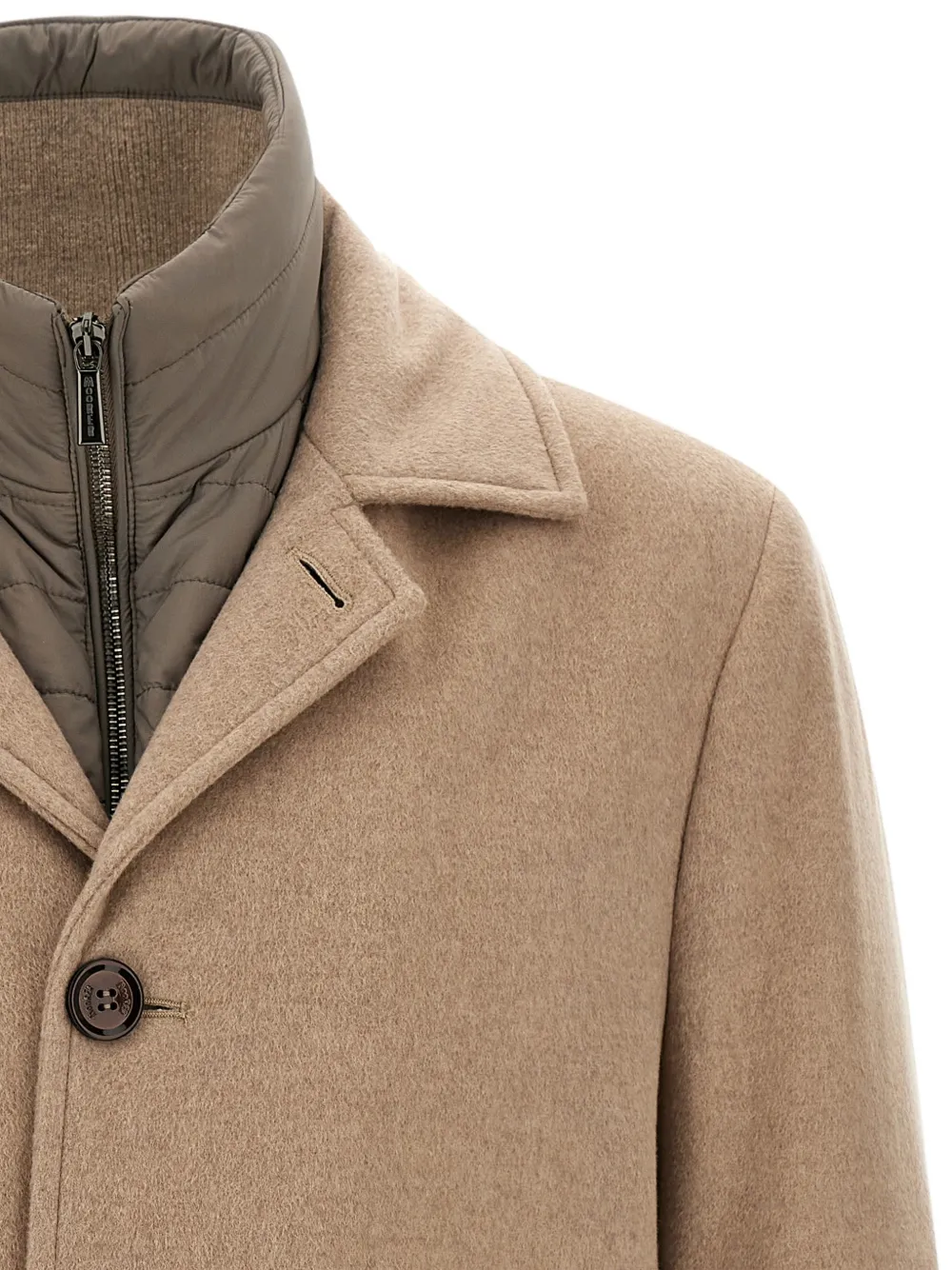 Moorer Monferrato single-breasted coat Beige