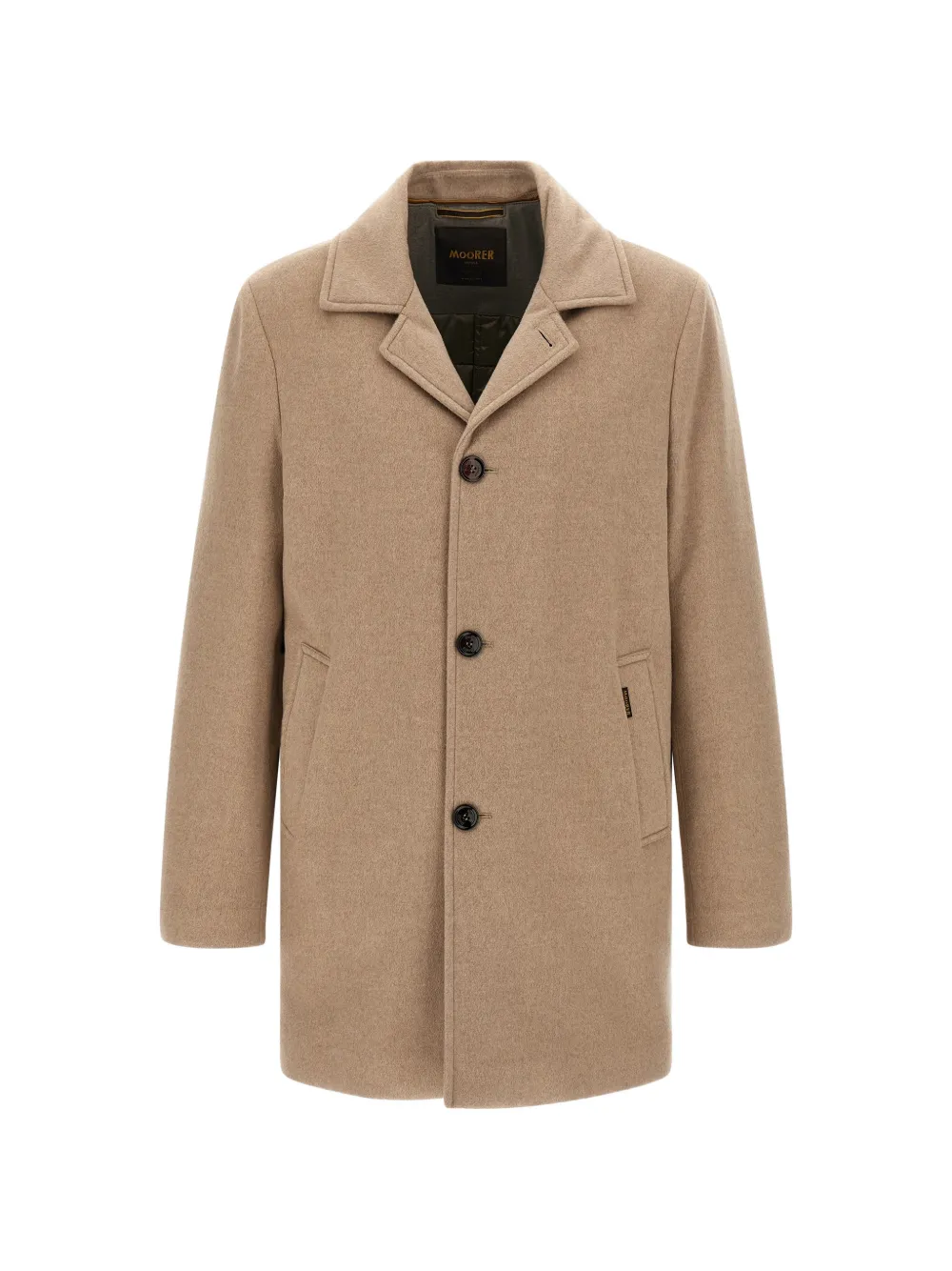 Moorer Monferrato single-breasted coat Beige
