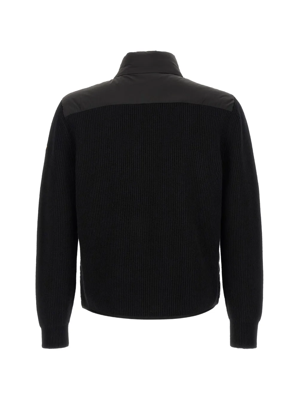 Moncler quilted panelled jacket Zwart