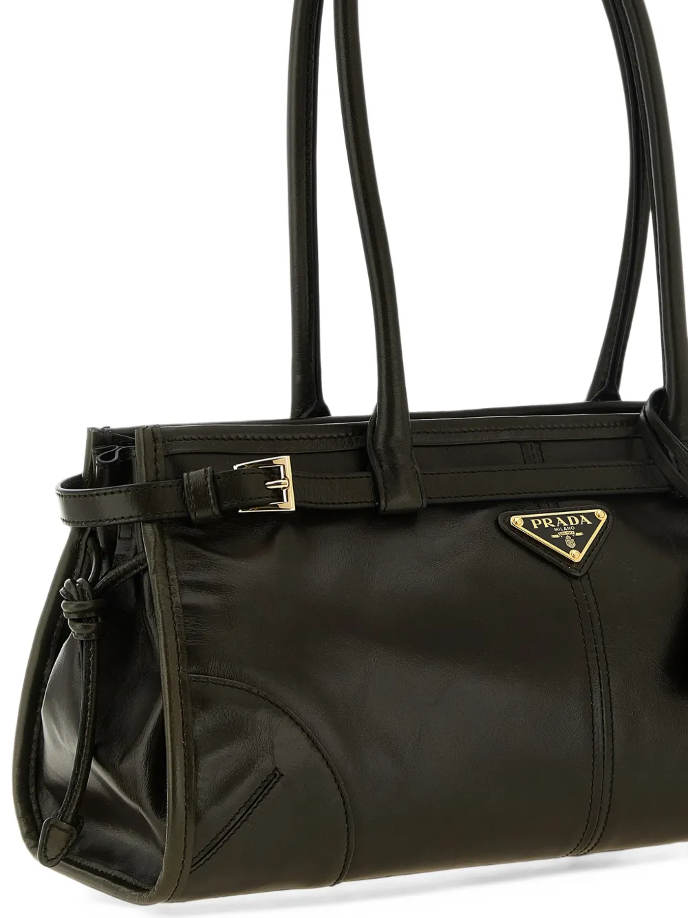 Prada Bonnie medium leather bag Bruin
