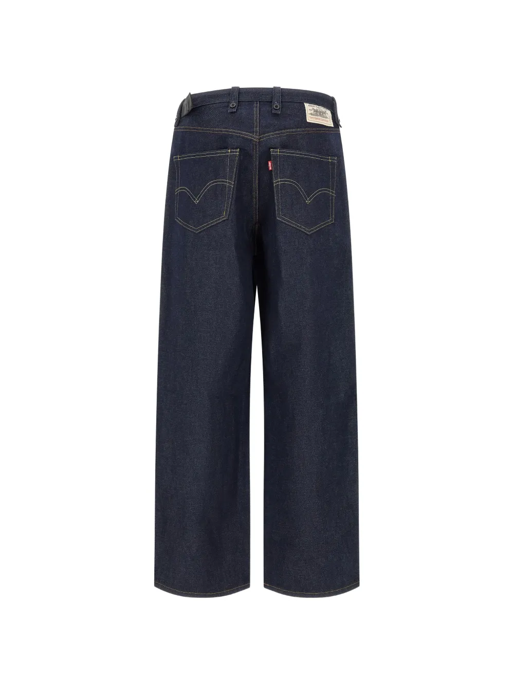 sacai x Levi's belted wide-leg jeans Blauw