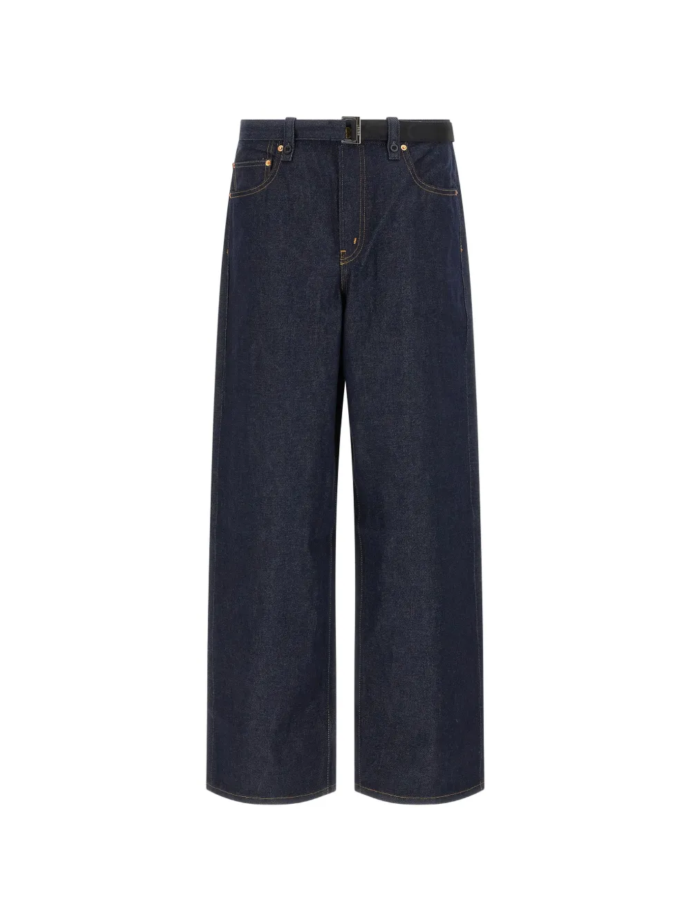 sacai x Levi's belted wide-leg jeans - Blu