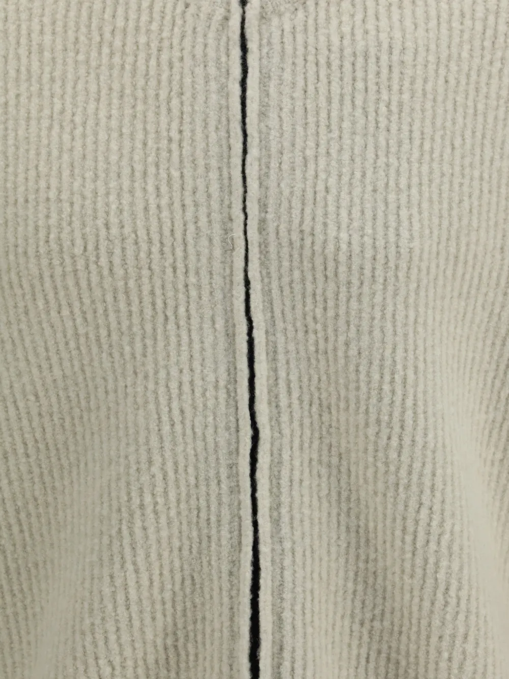 C.P. Company Bouclè felted yarn zip logo cardigan Zilver