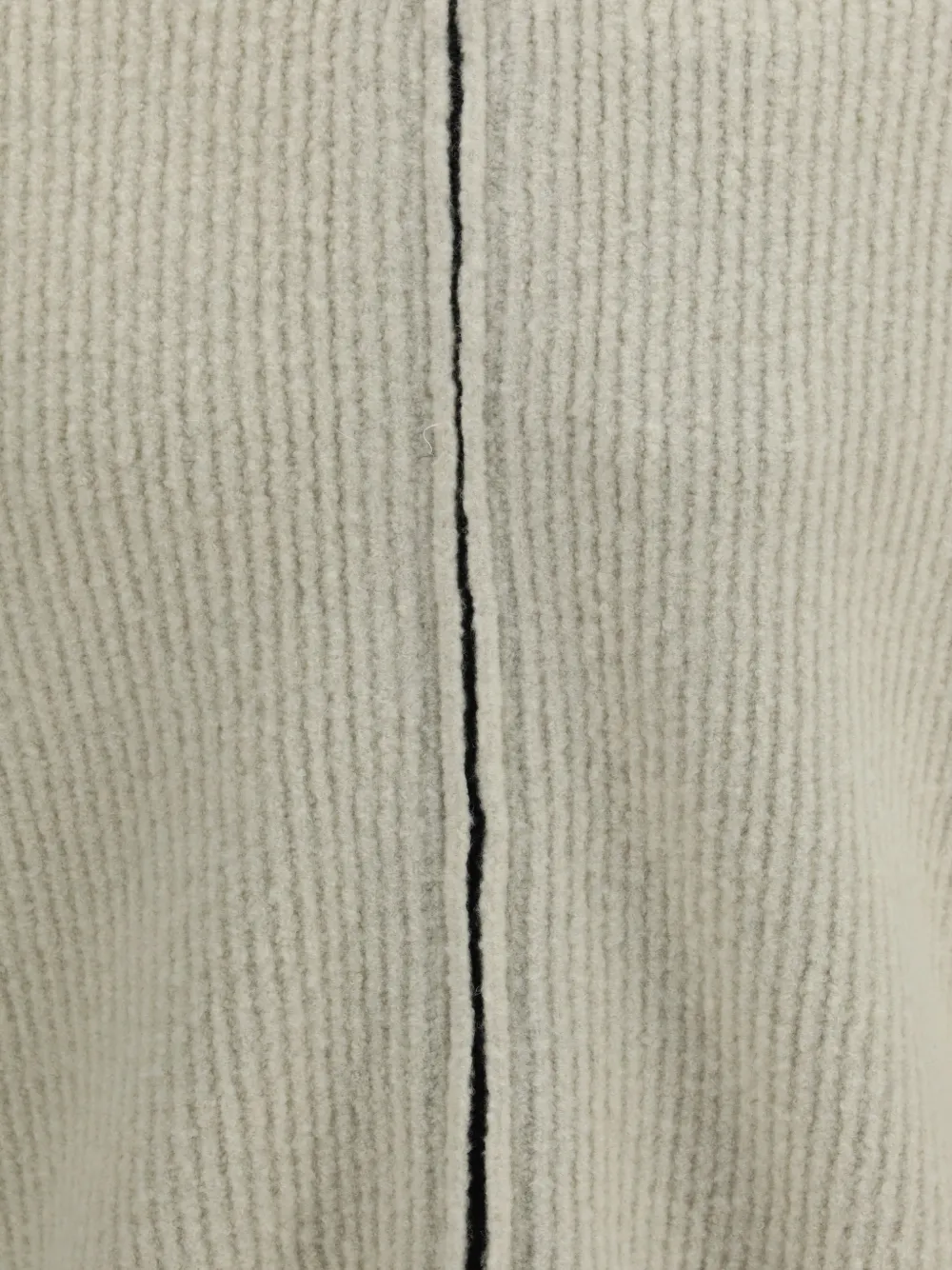 C.P. Company Bouclè felted yarn zip logo cardigan Zilver