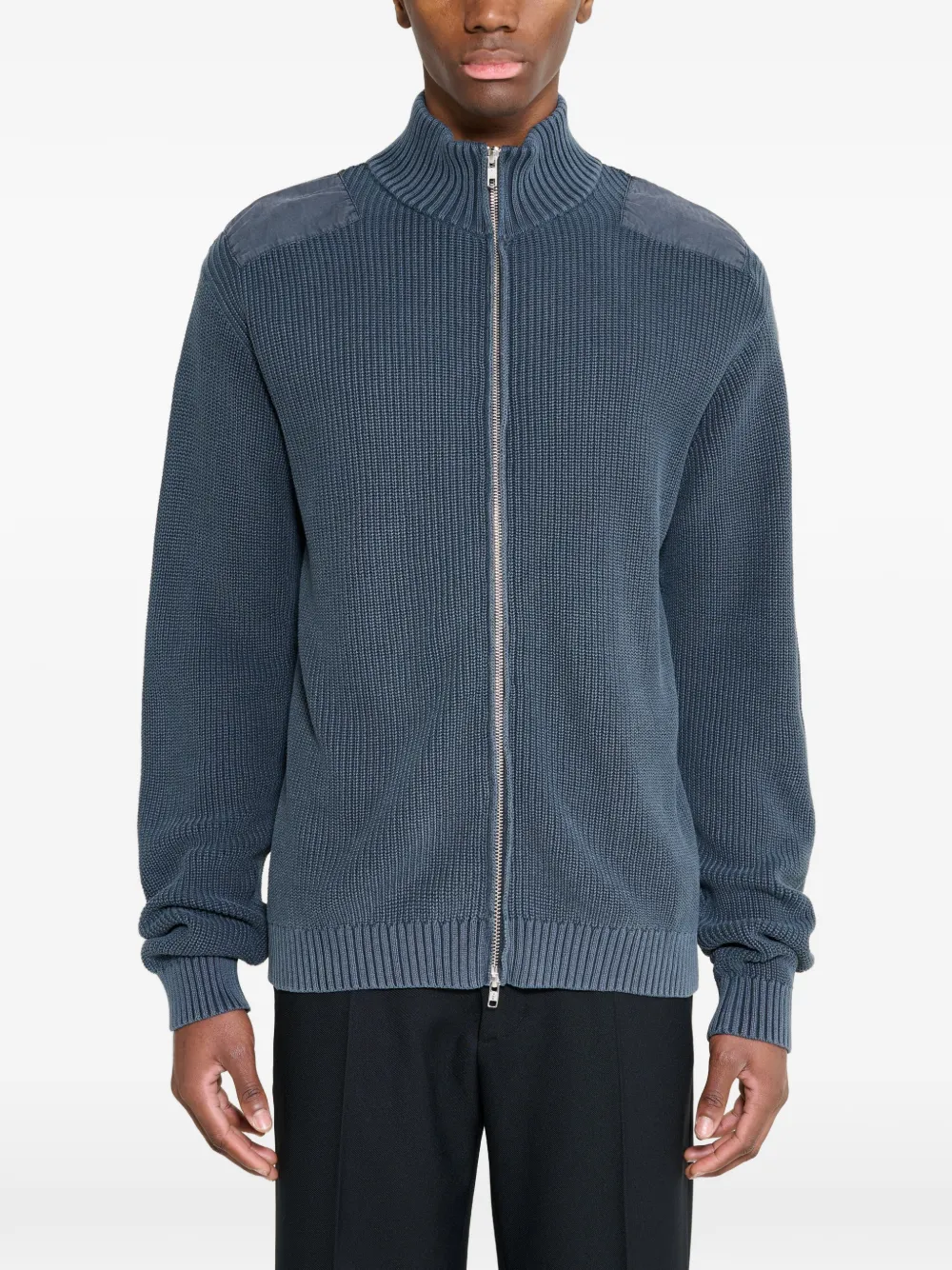 Stockholm Surfboard Club Voy zip-up cardigan - Blau