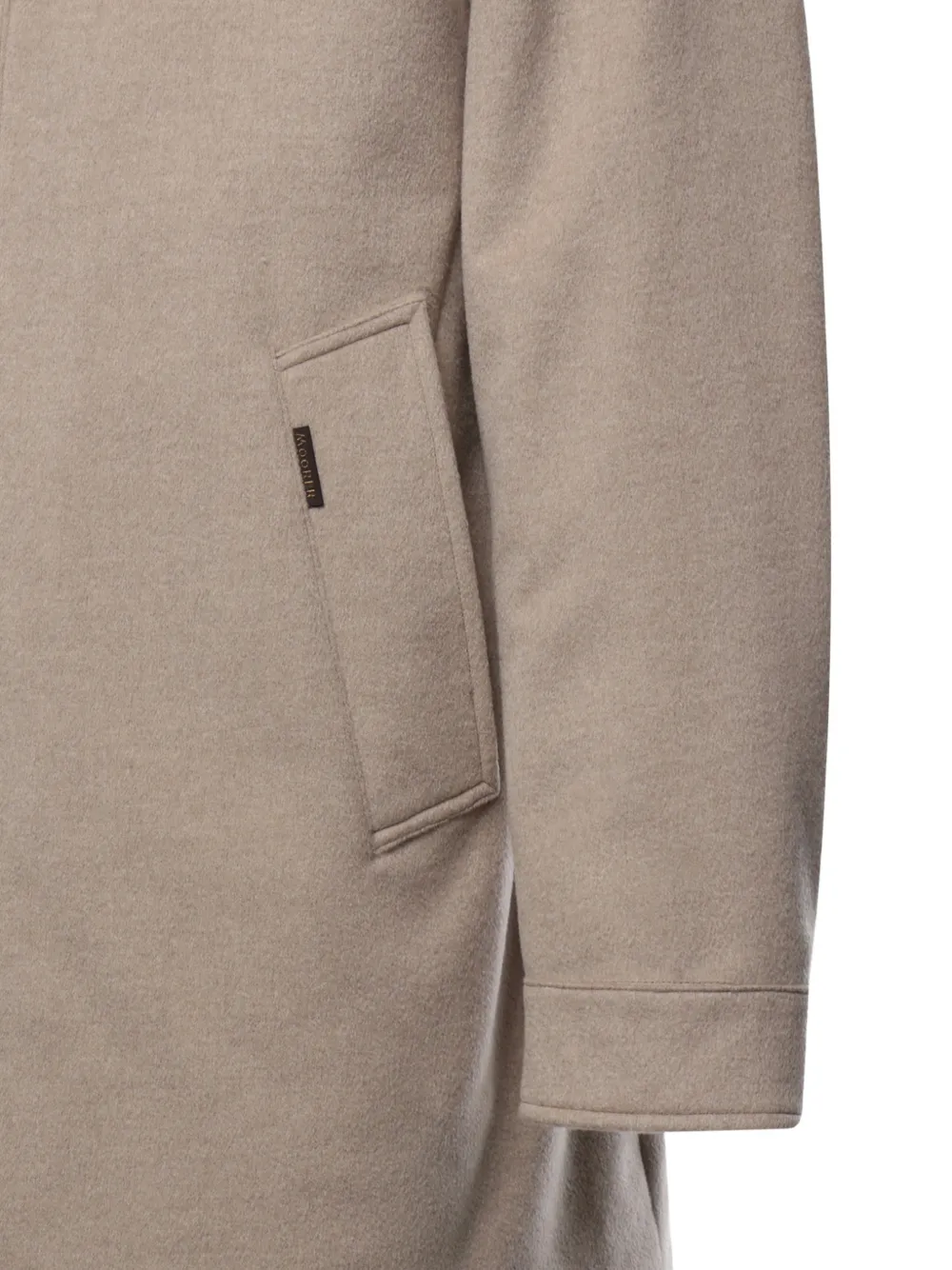 Moorer cashmere high-neck coat Beige