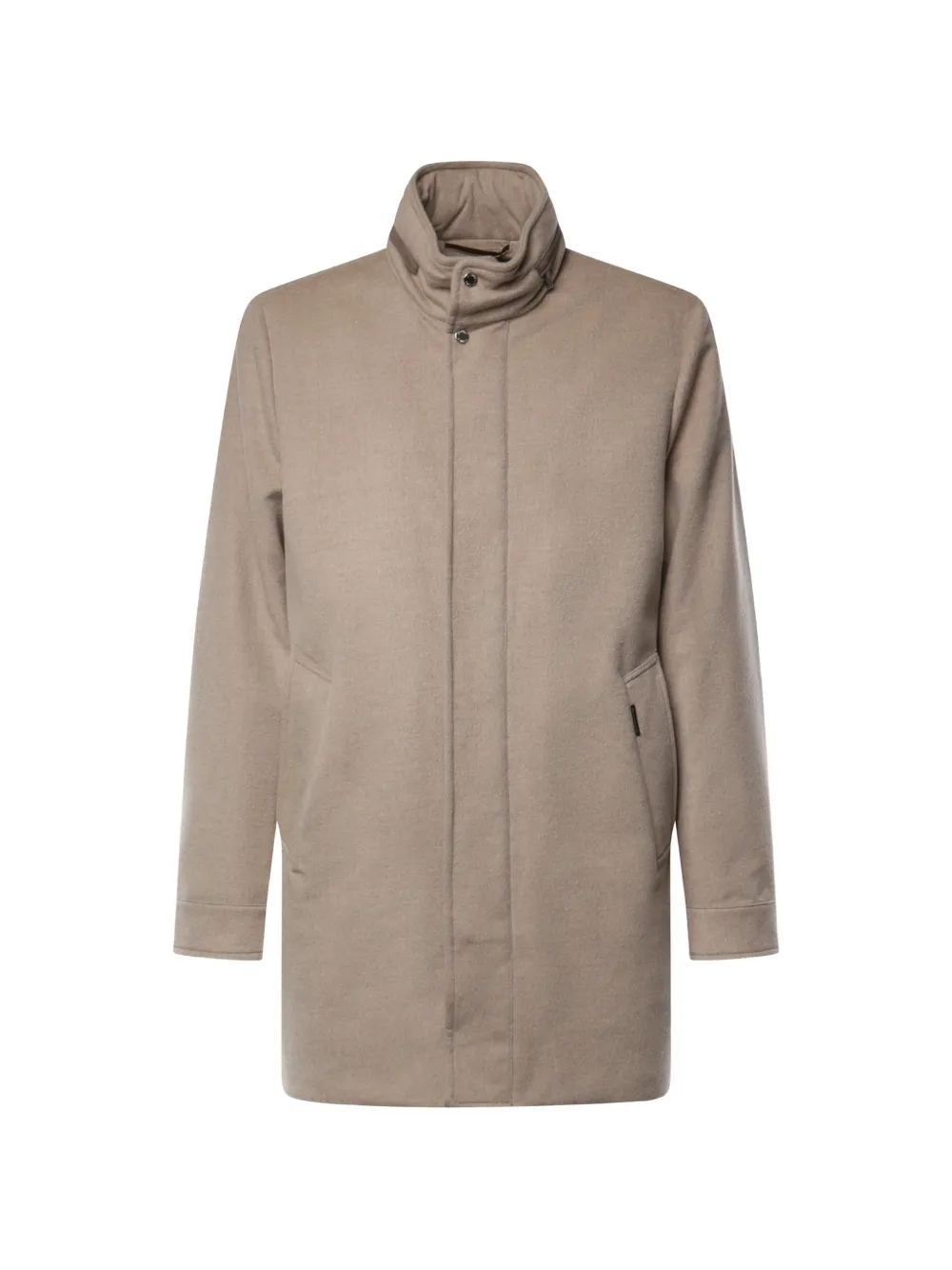 Moorer cashmere high-neck coat Beige