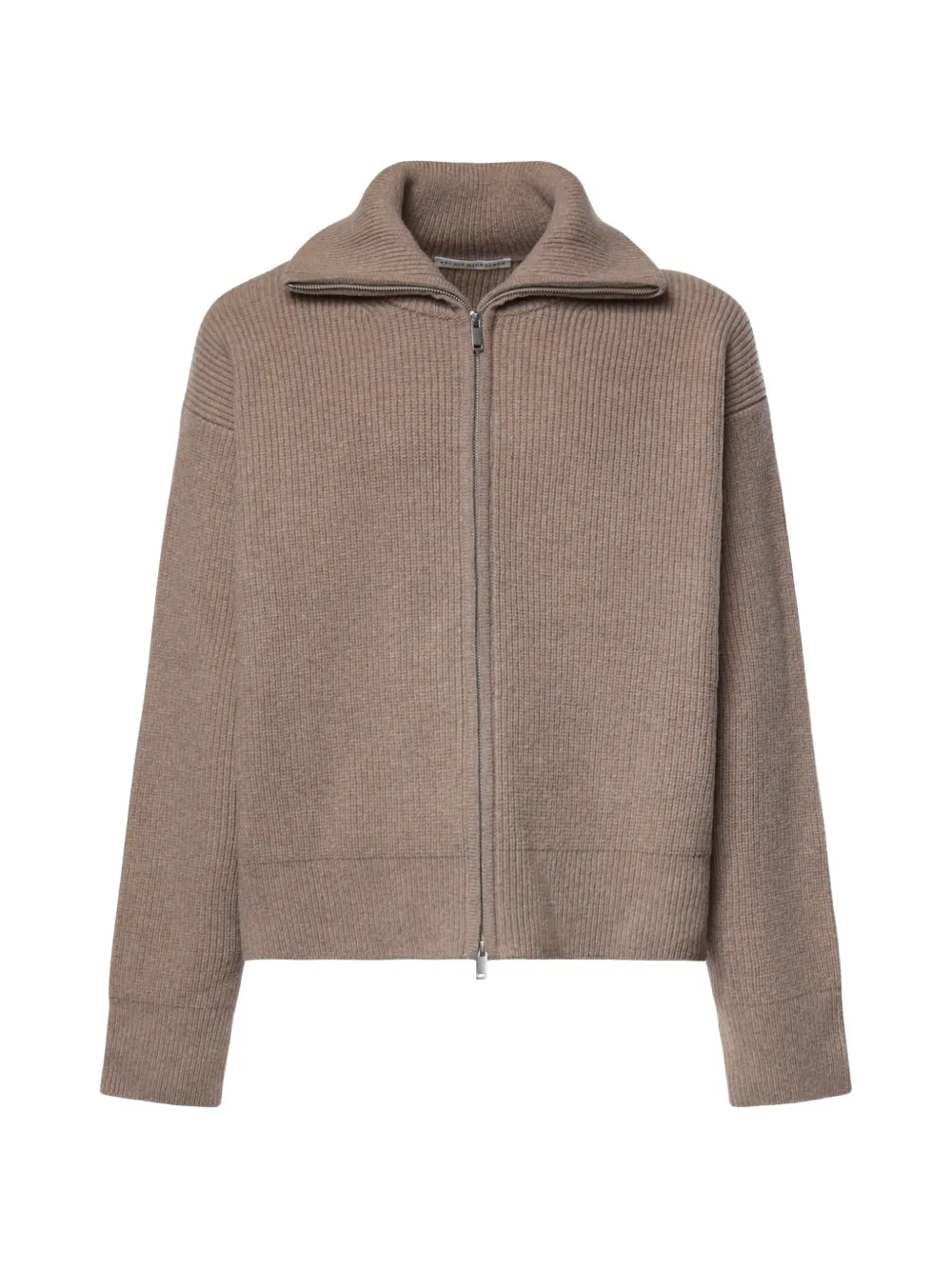 Studio Nicholson Sandos ribbed-knit zip-up cardigan Beige