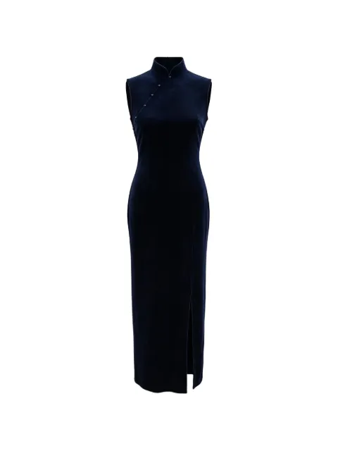 Qipology Qipao kjole i velour