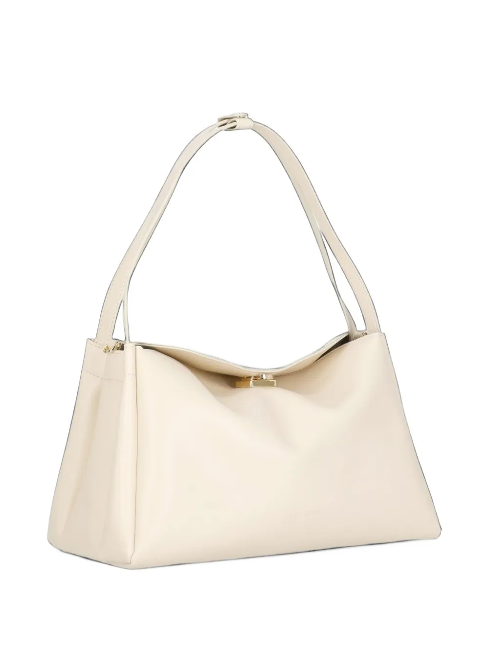 Themoirè Calipso magnetic-fastening shoulder bag Beige