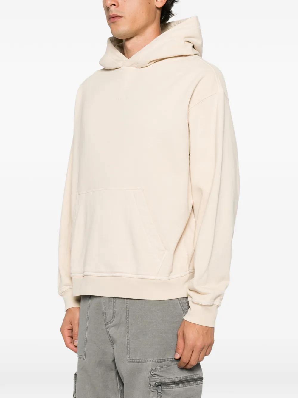 Oakley logo-embroidered hoodie Beige