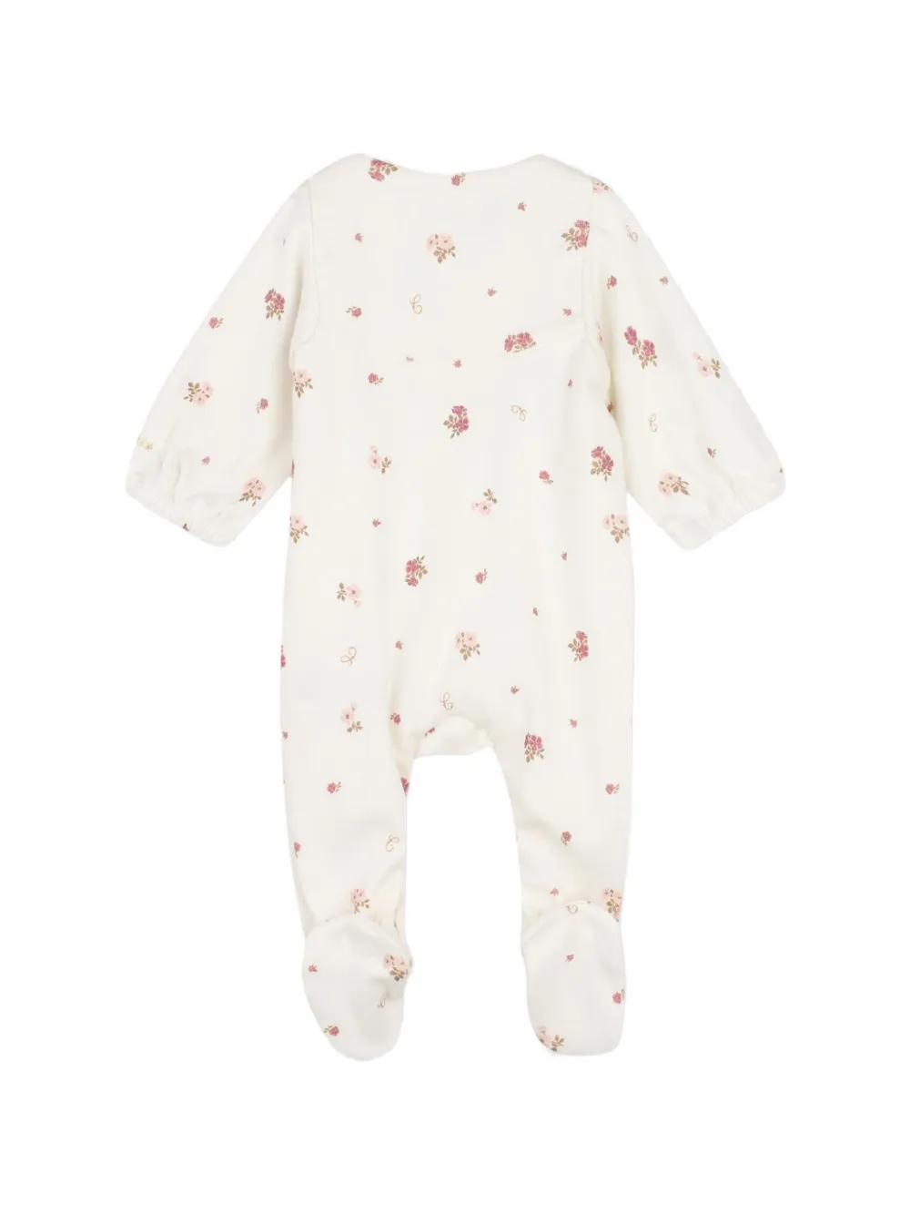 Chloé Kids floral-print babygrow set Wit