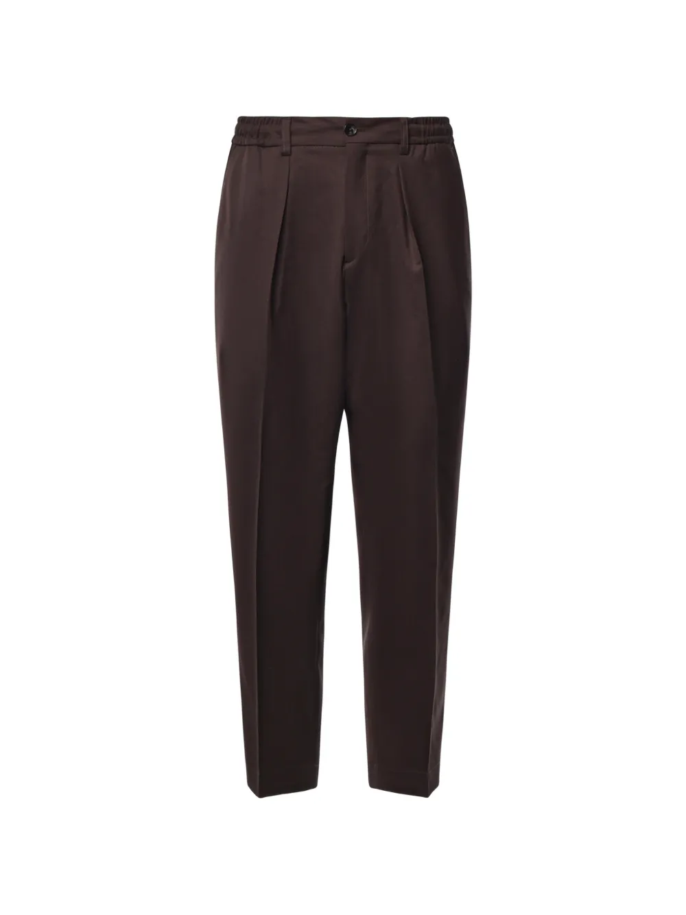 BE ABLE pleated elasticated-waistband trousers Bruin