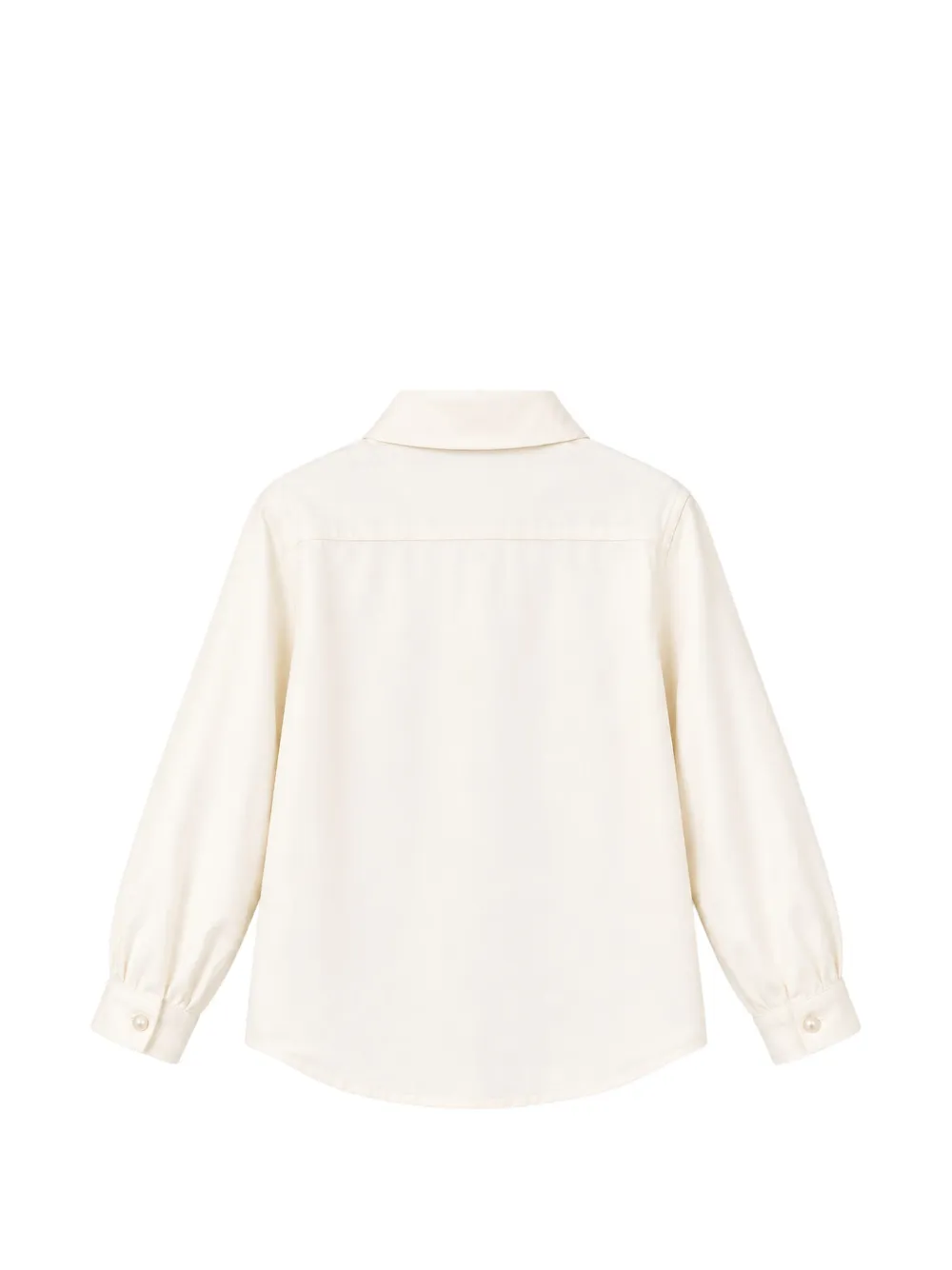 Il Gufo bow-detail long-sleeve shirt Wit