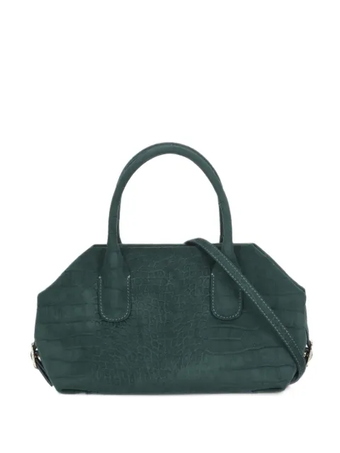 Themoirè Talia croc-effect tote bag