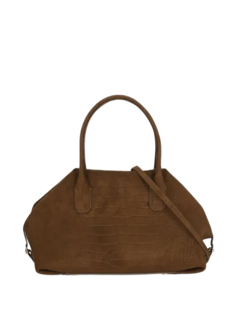 Themoirè medium Talia croc-effect tote bag
