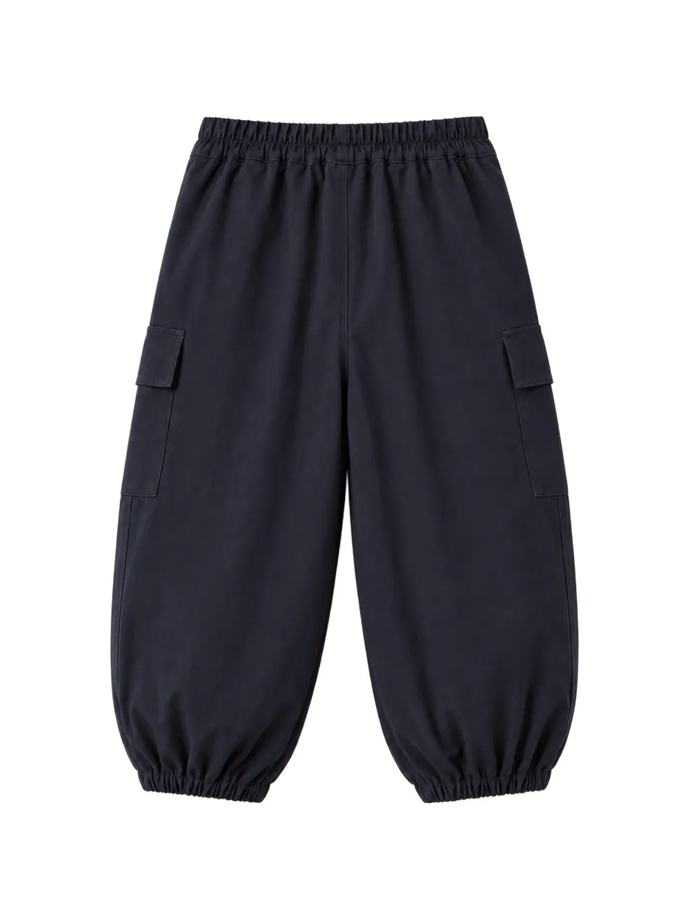 Il Gufo logo-patch cargo pants Zwart