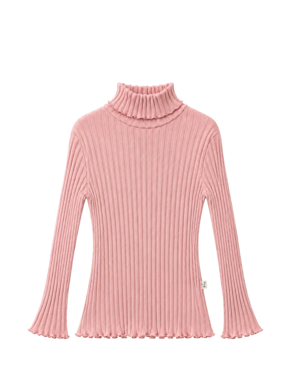 Il Gufo ribbed-knit high-neck sweater Roze