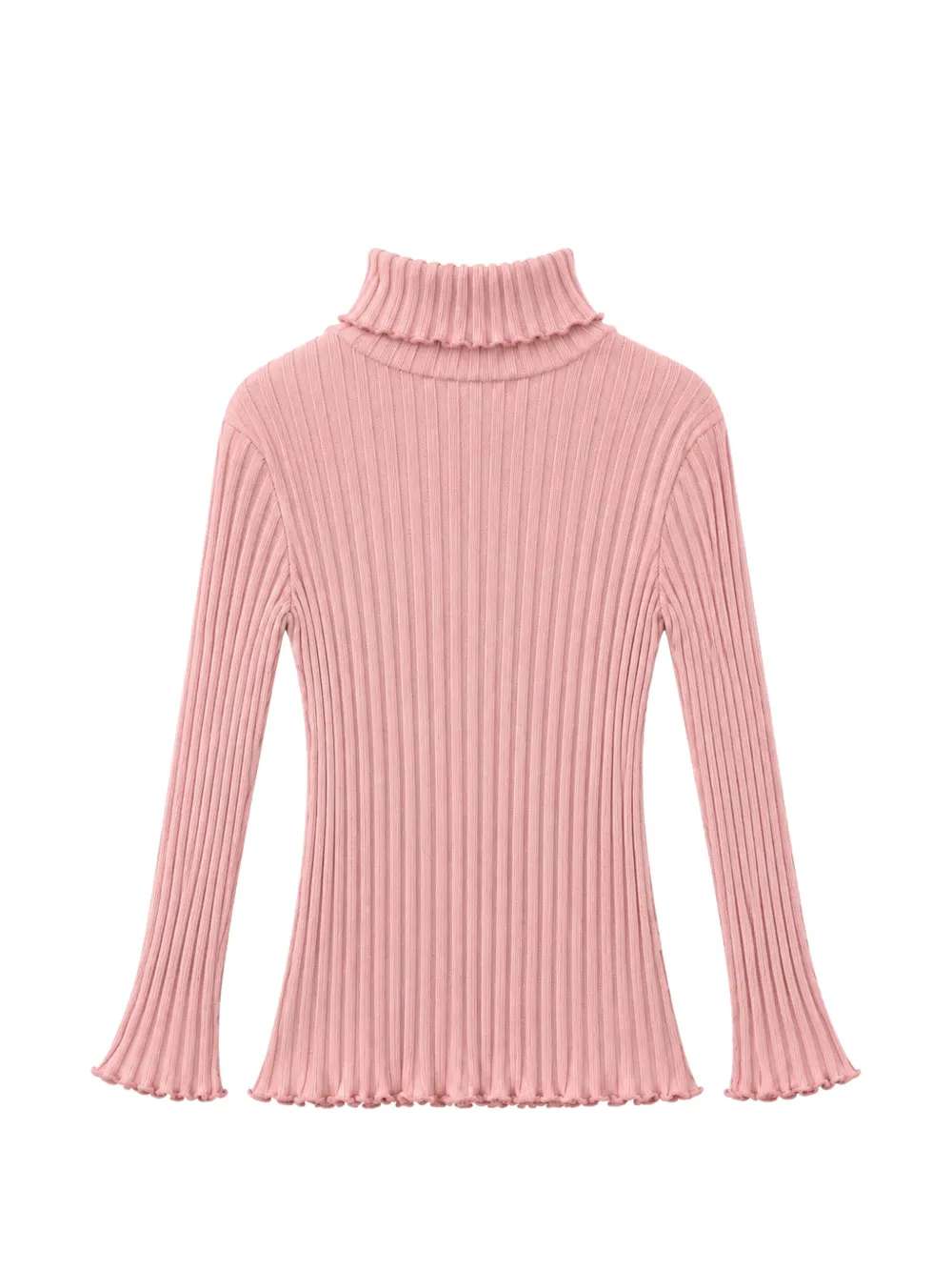 Il Gufo ribbed-knit high-neck sweater Roze