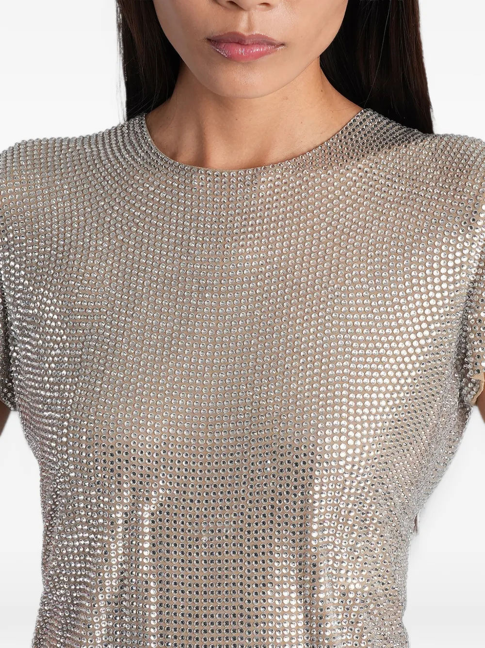 Giuseppe Di Morabito crystal-embellished T-shirt Zilver