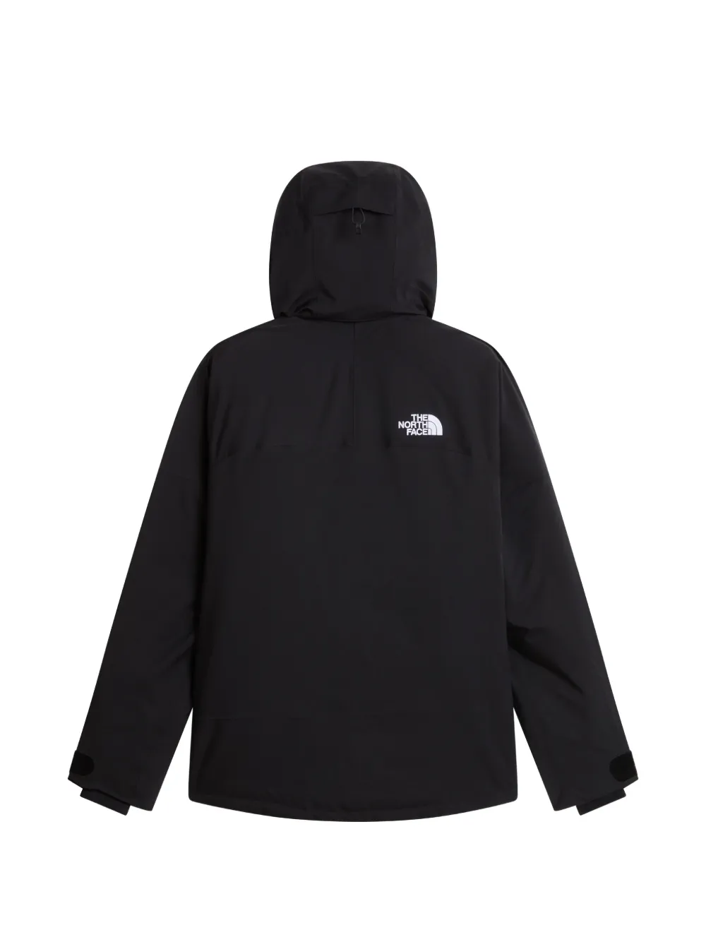 The North Face logo-print hooded jacket Zwart