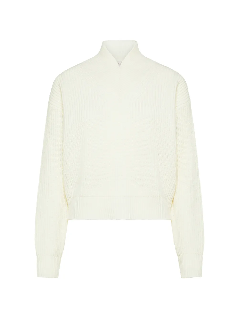 Cruna V-neck ribber-knit sweater - Nude