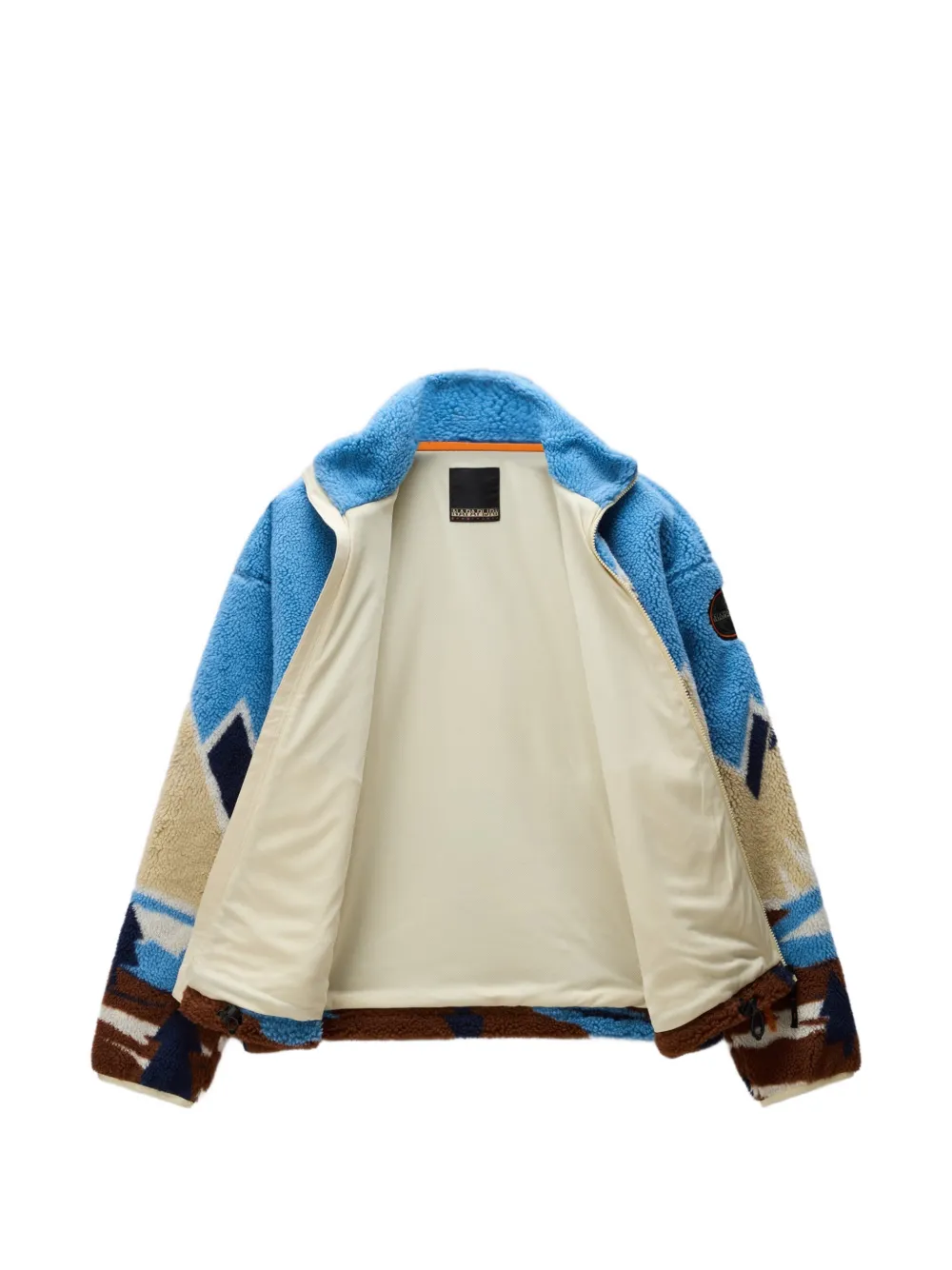 Napapijri mountain-landscape fleece sweatshirt Blauw