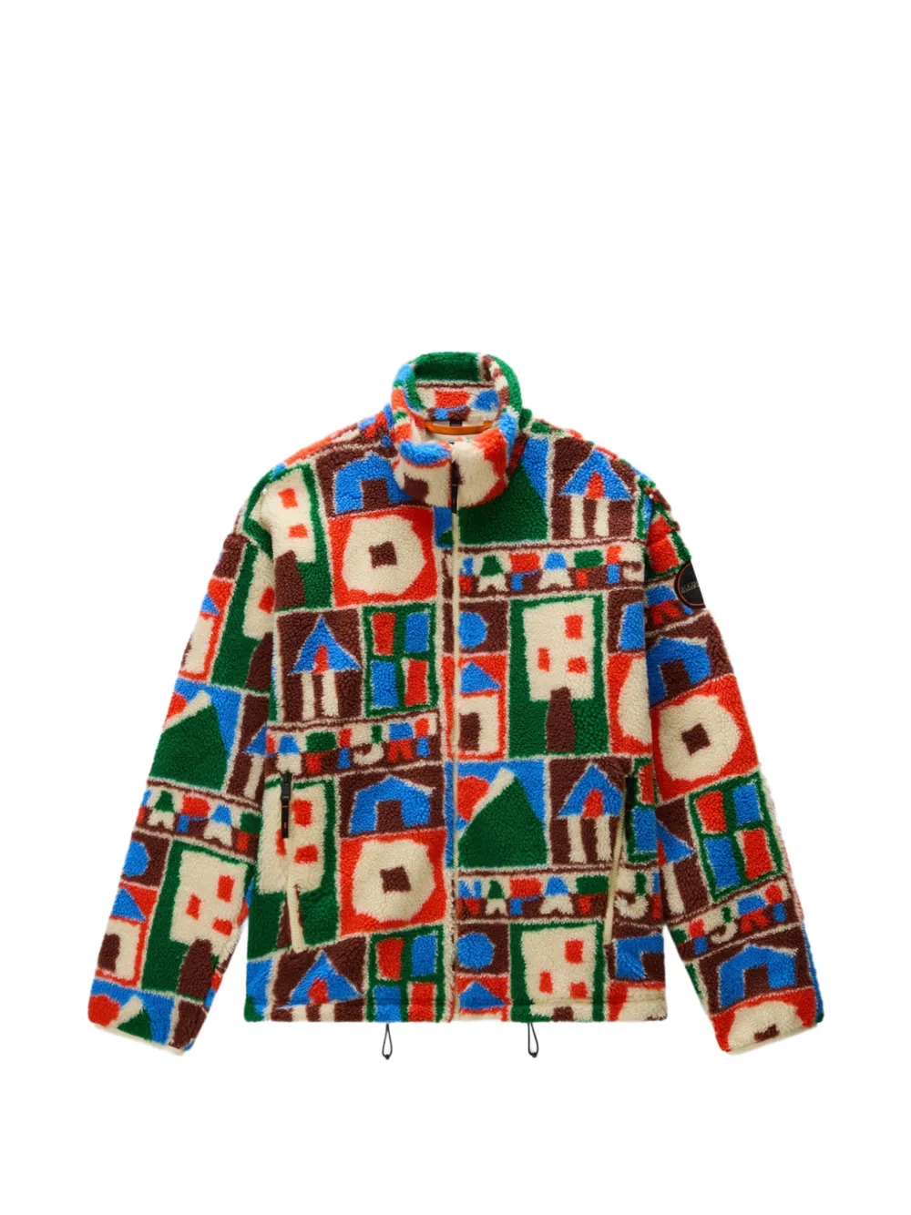 Napapijri x Gio Pastori graphic-print fleece sweatshirt - Toni neutri