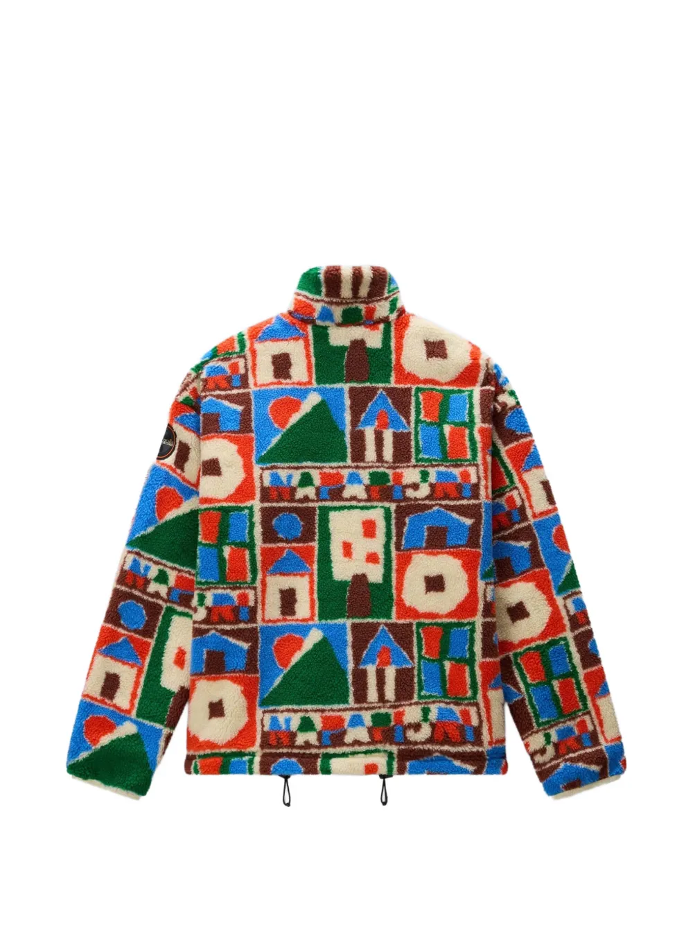Napapijri x Gio Pastori graphic-print fleece sweatshirt Beige