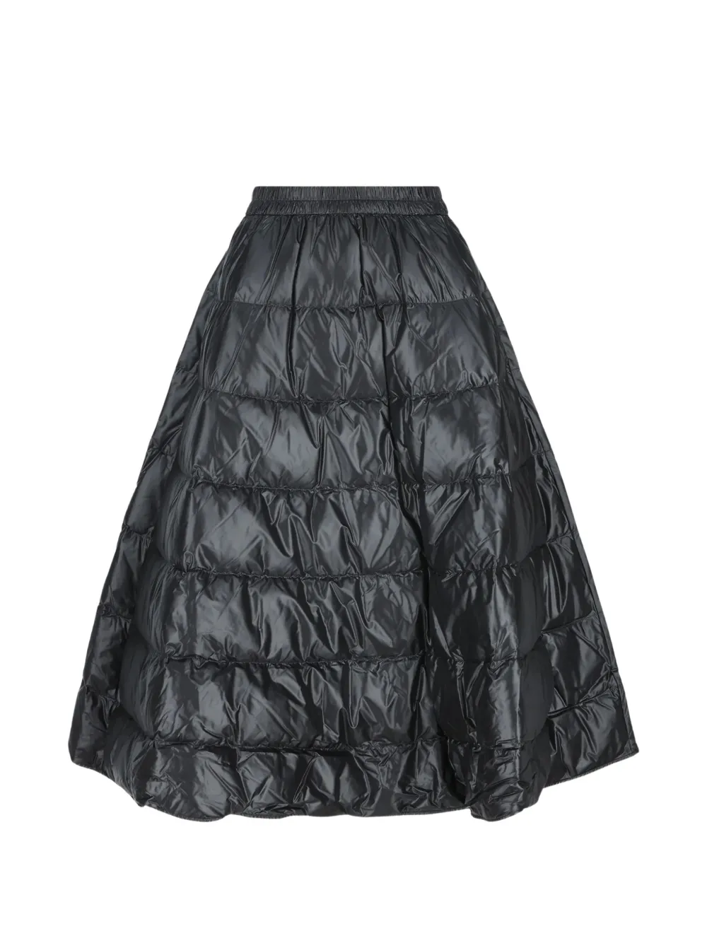 Moncler quilted flared skirt Zwart