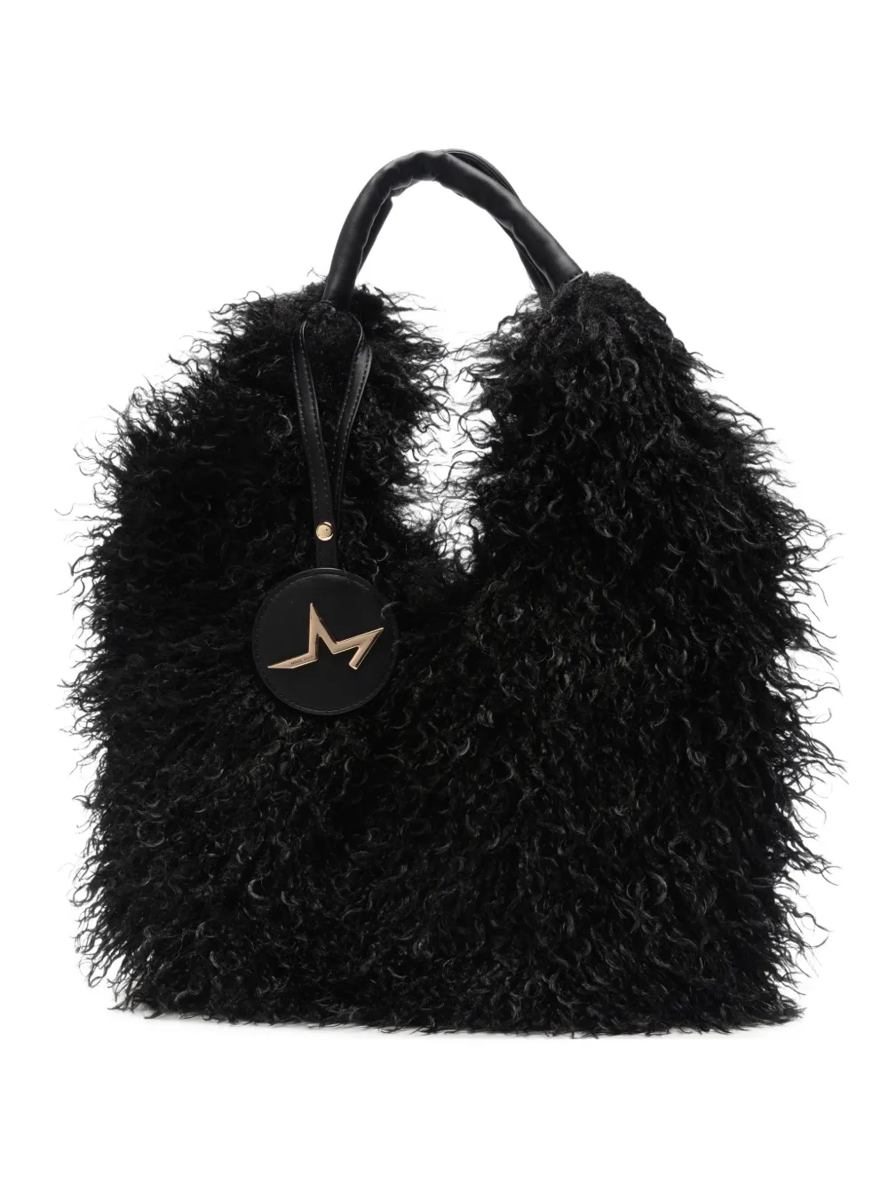 Marc Ellis Buby Yak faux-fur charm shoulder bag - Nero