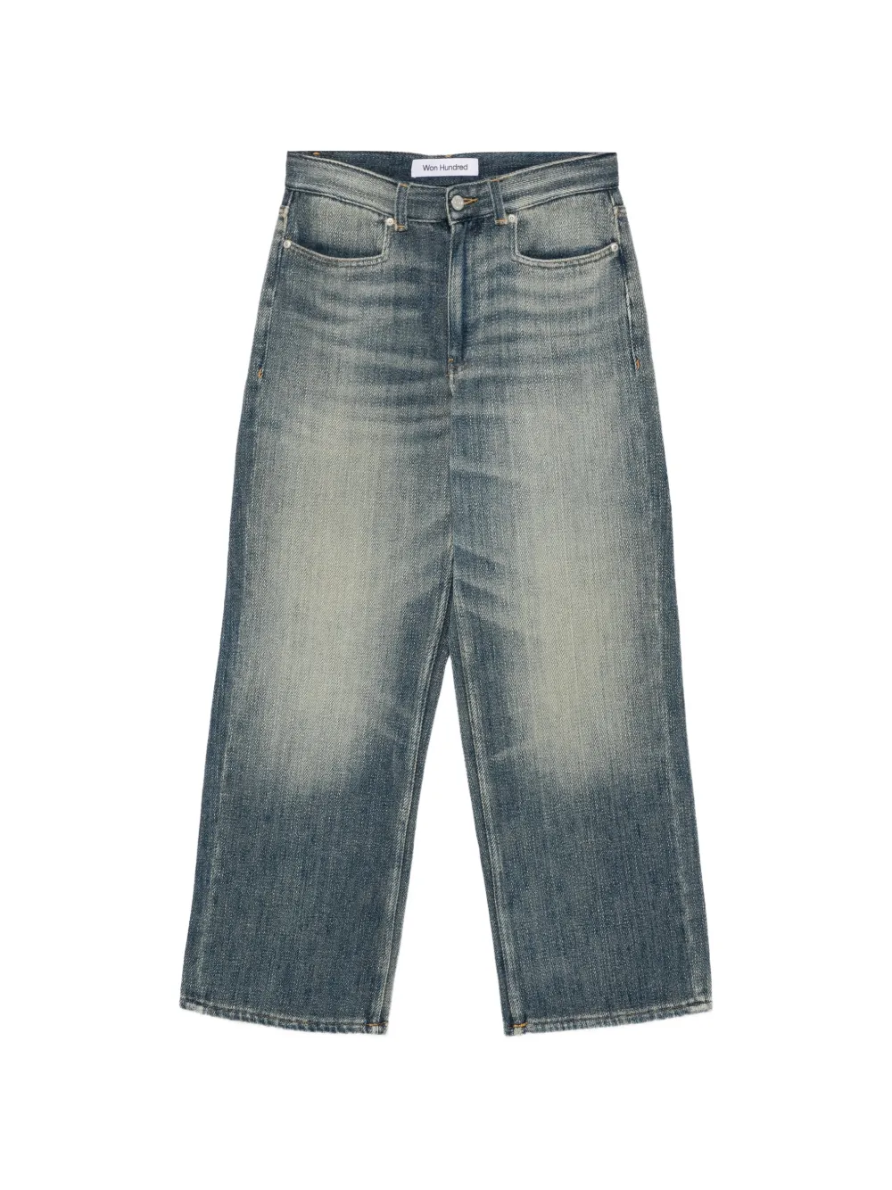 Won Hundred faded straight-leg jeans - Blu
