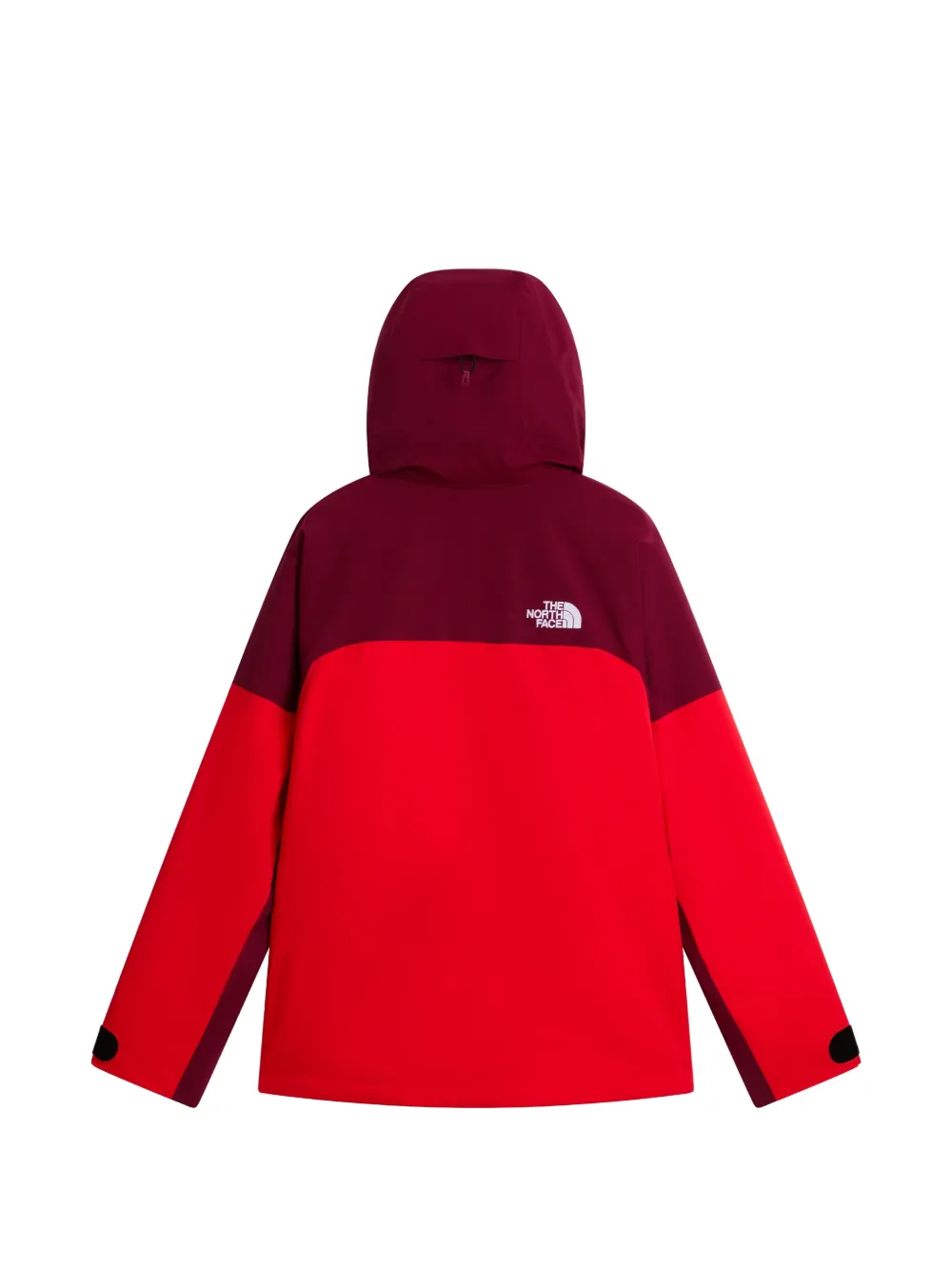 The North Face two-tone hooded jacket Rood