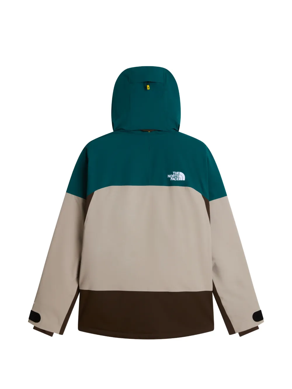 The North Face colour-block hooded jacket Beige