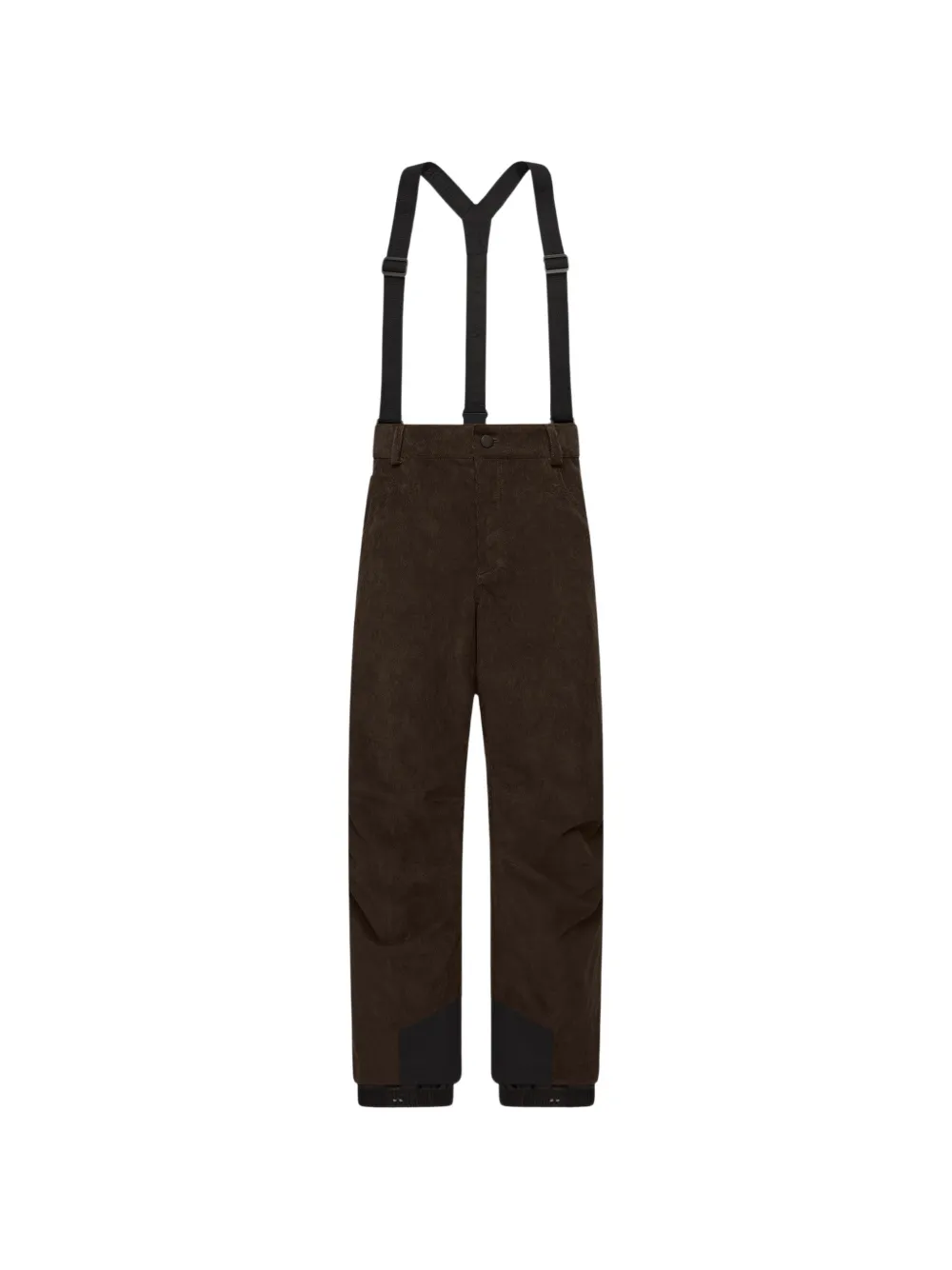 Moncler Grenoble corduroy braces ski pants Bruin