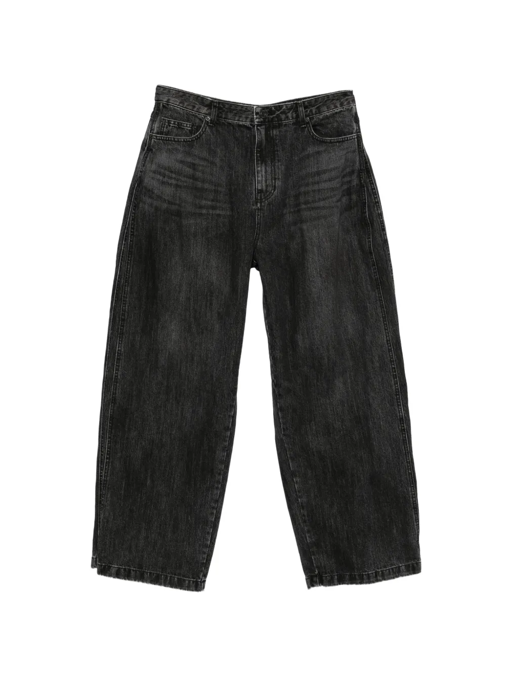 Juun.J faded wide-leg jeans - Nero
