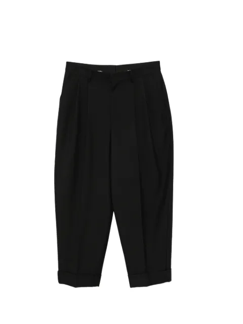 Juun.J pleated turn-up trousers