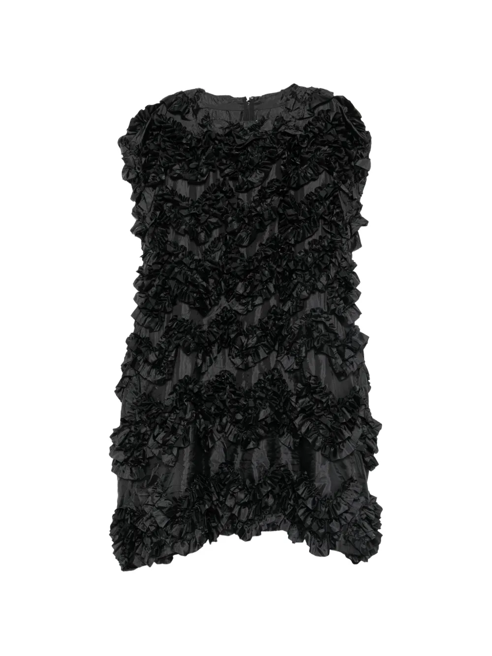 Comme Des Garçons ruffled tiered midi dress - Nero